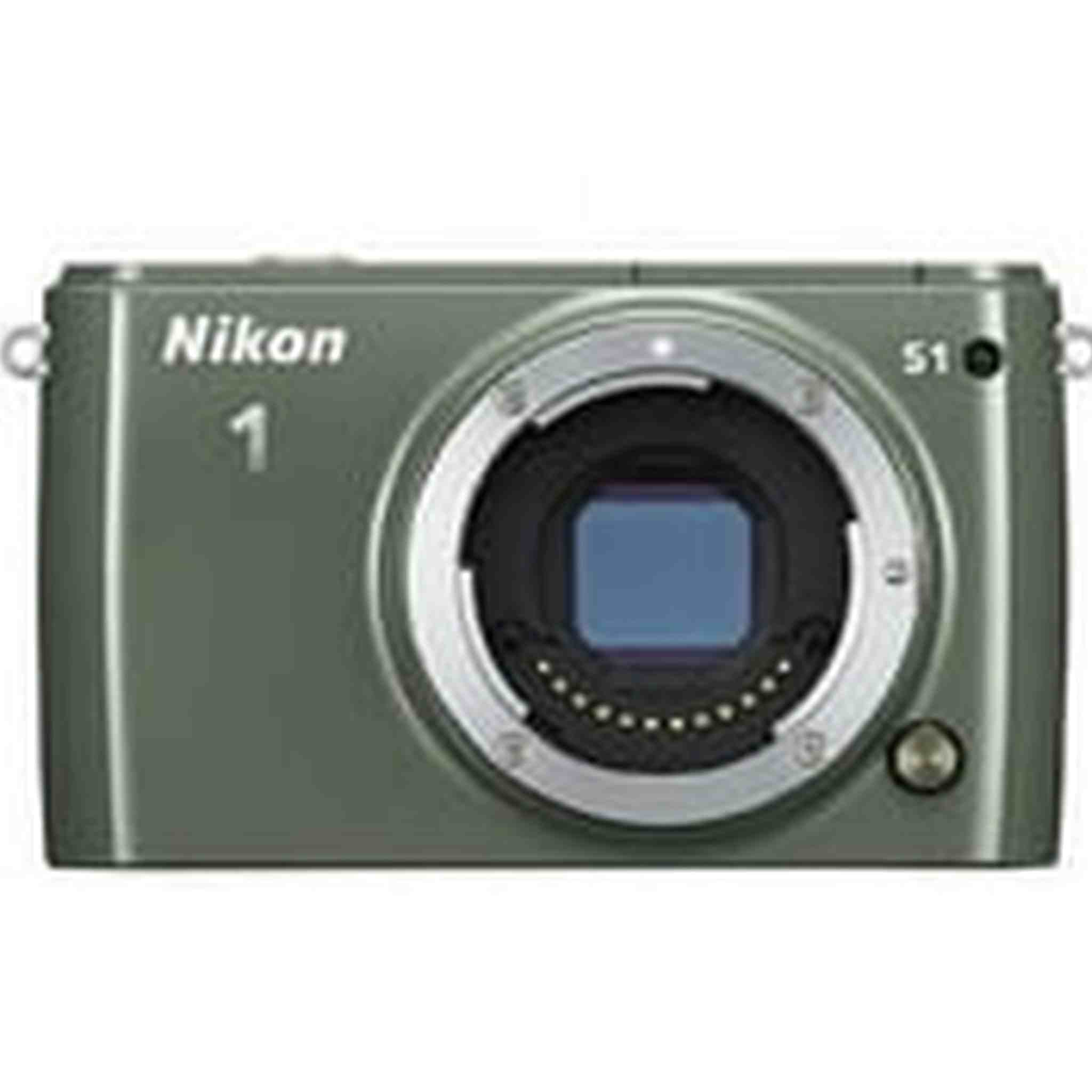 Nikon 1 S1 10.1 MP HD Digital Camera Green Body only Ebasket