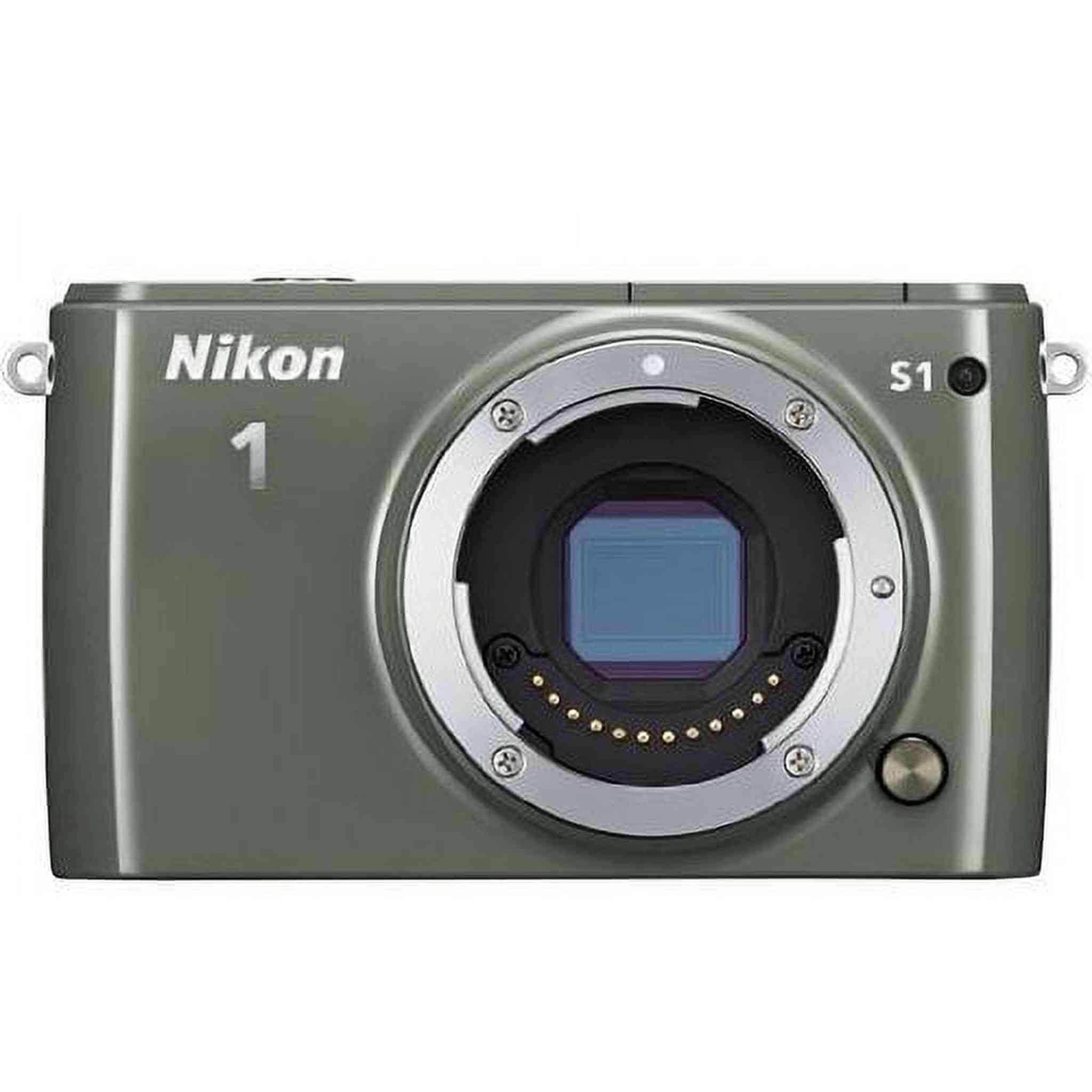 Nikon 1 S1 10.1 MP HD Digital Camera Green Body only Ebasket