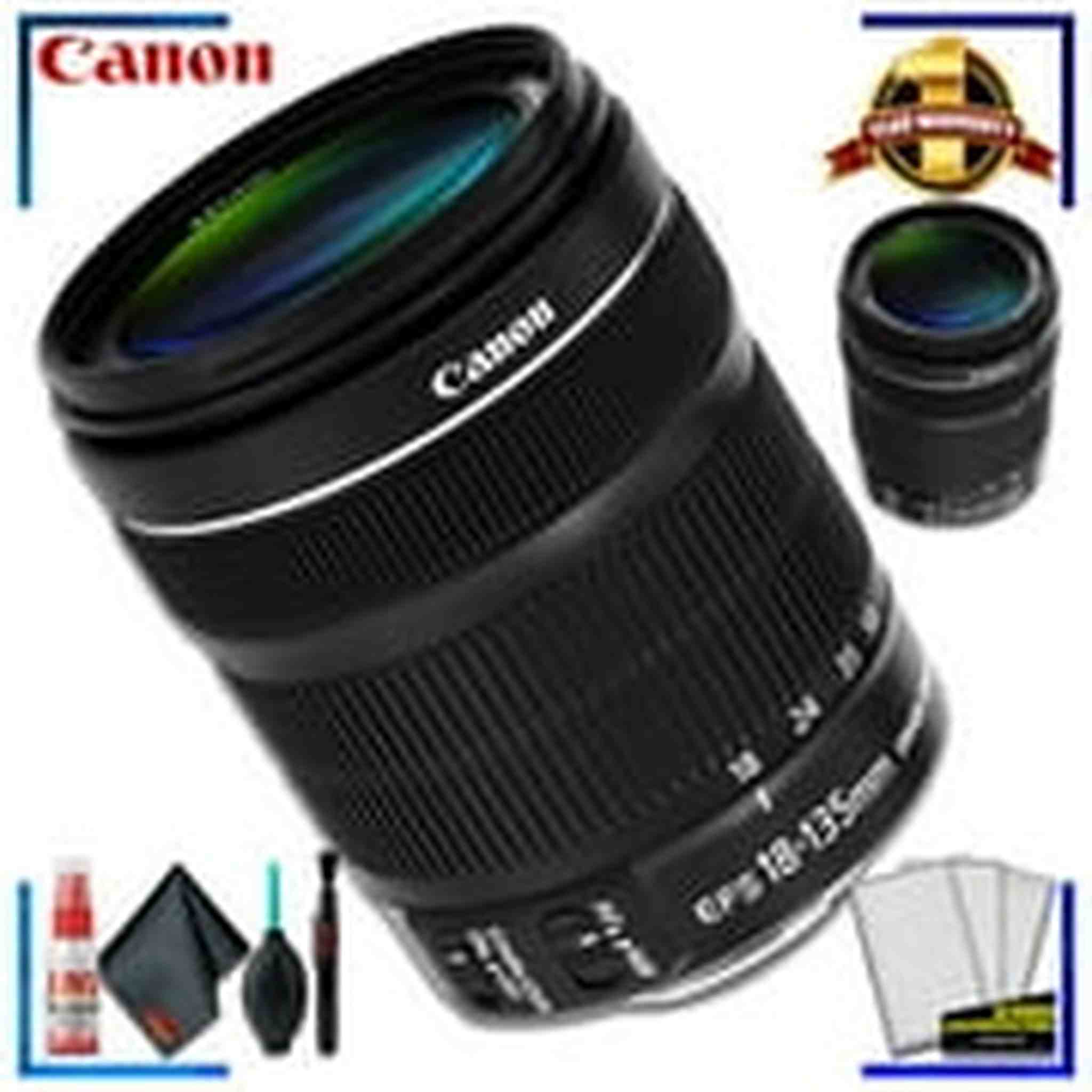 Canon EF-S 18-135mm f/3.5-5.6 STM Lens Intl Model + Cleaning Kit Canon