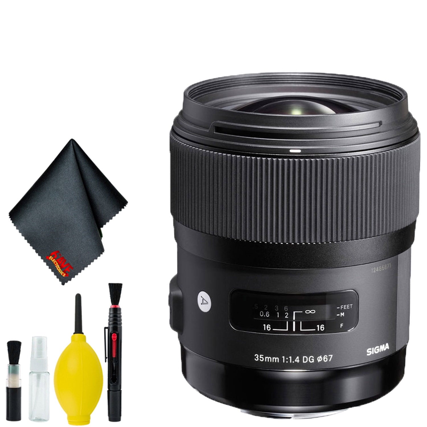 Sigma 35mm f/1.4 DG HSM Art Lens for Canon EF USA Standard Bundle V2 Sigma