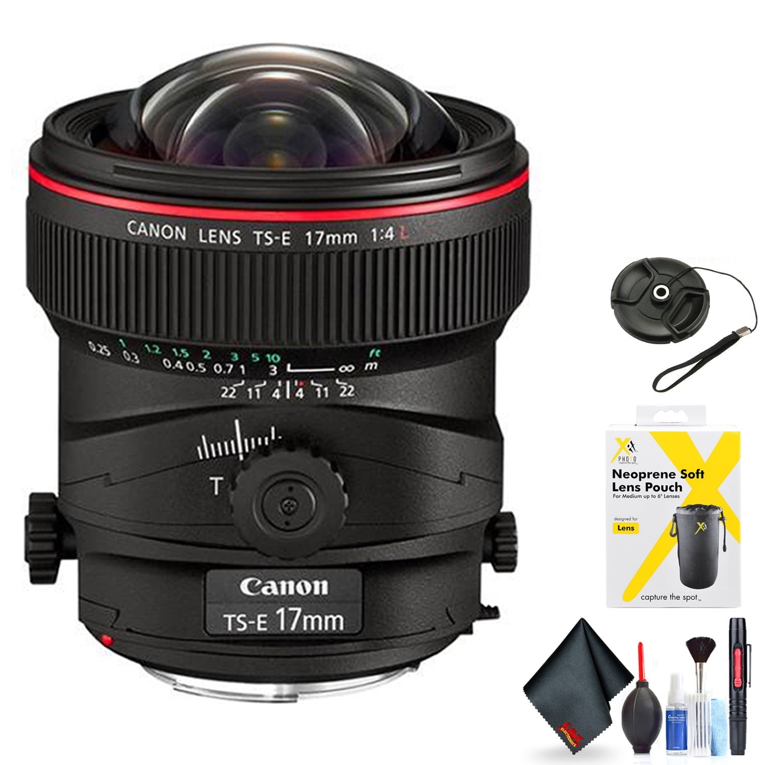 Canon TS-E 17mm f/4L Tilt-Shift Lens for Canon EF Mount + Accessories International Model with 2 Year Warranty Canon