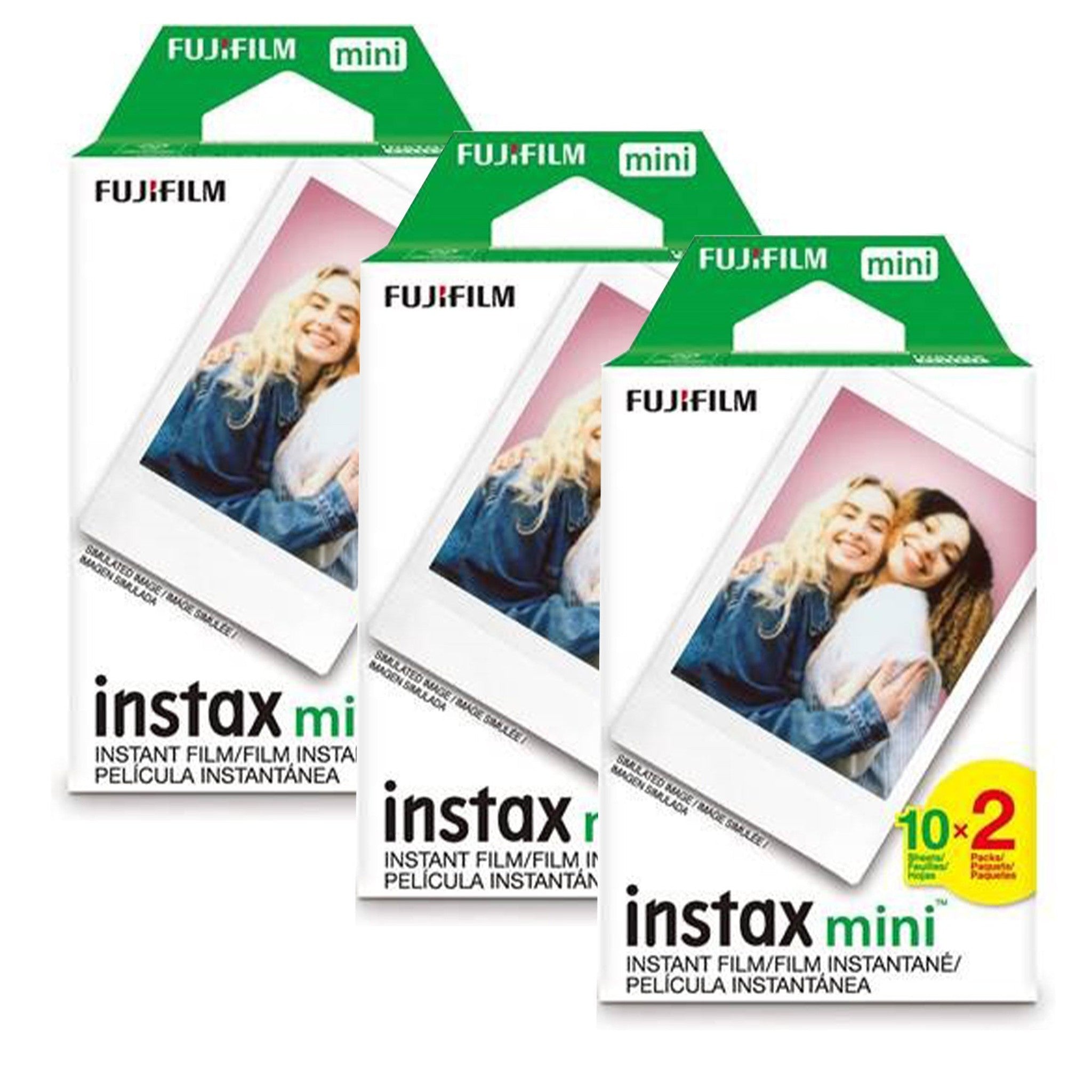 Fujifilm Instax Mini Instant Film, 5 Pack Film Bundle Total 50 Pictures Fujifilm