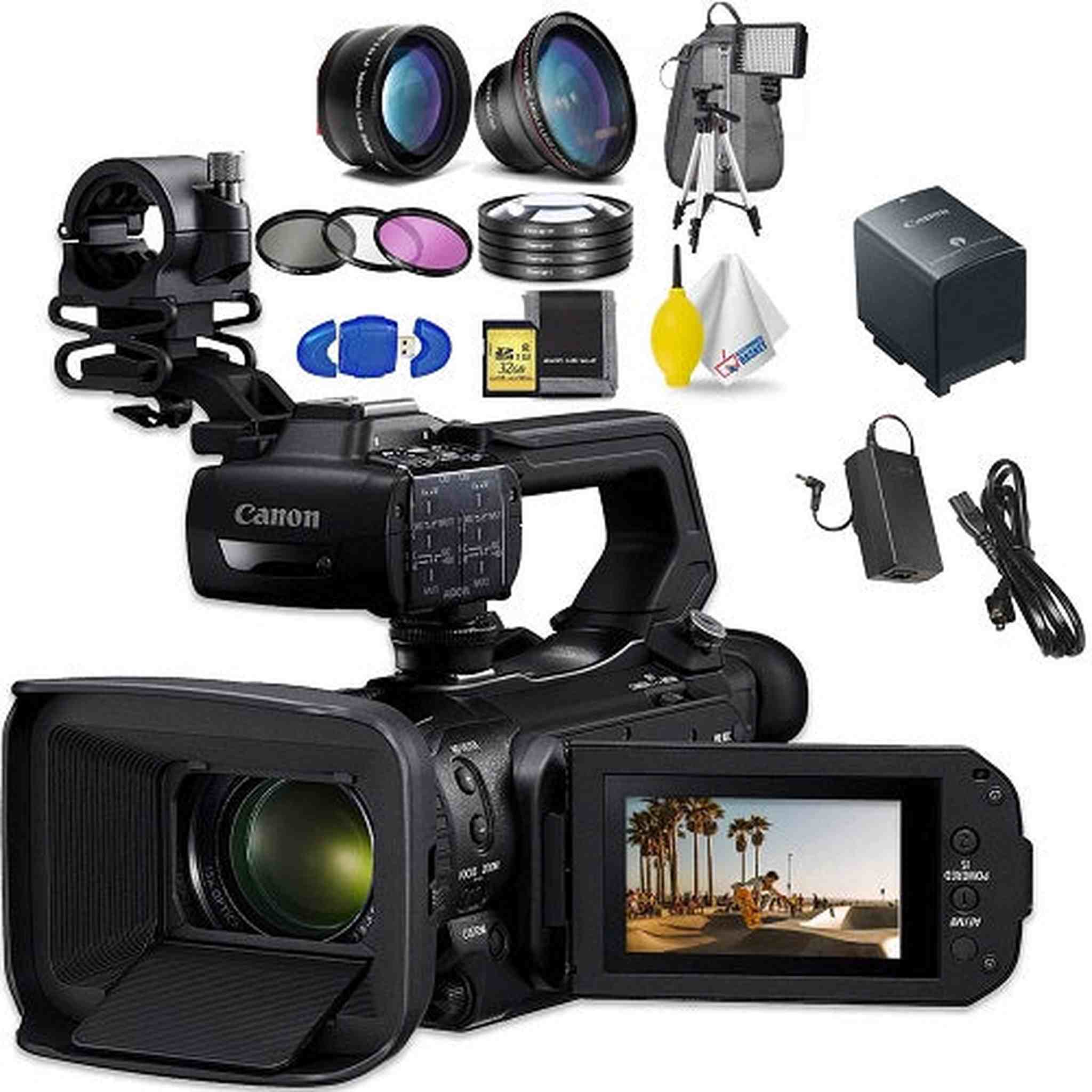 Canon XA50 Professional UHD 4K Camcorder Advanced Accessory Bundle Canon