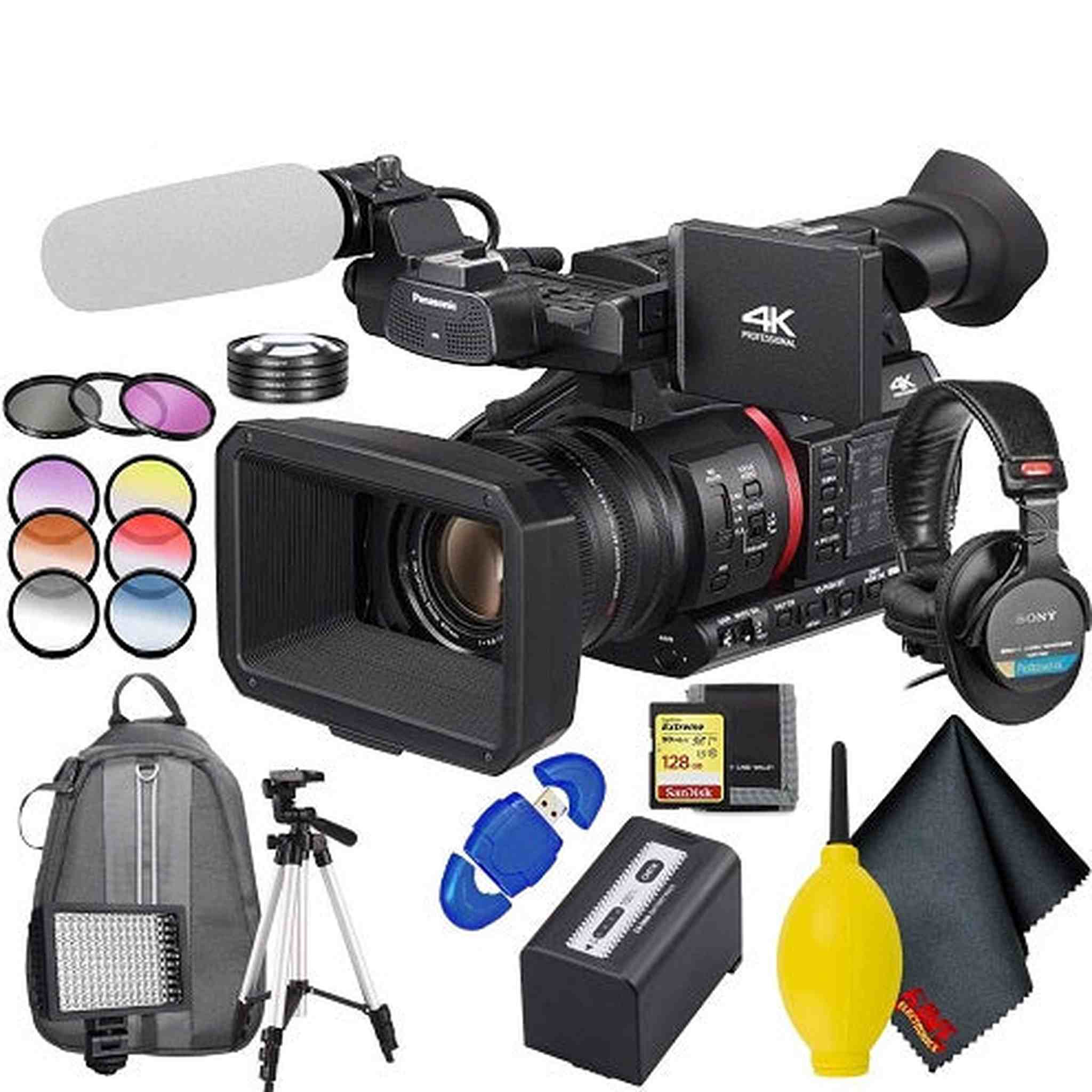 Panasonic AG-CX350 4K Camcorder Fully Loaded Accessory Bundle Panasonic