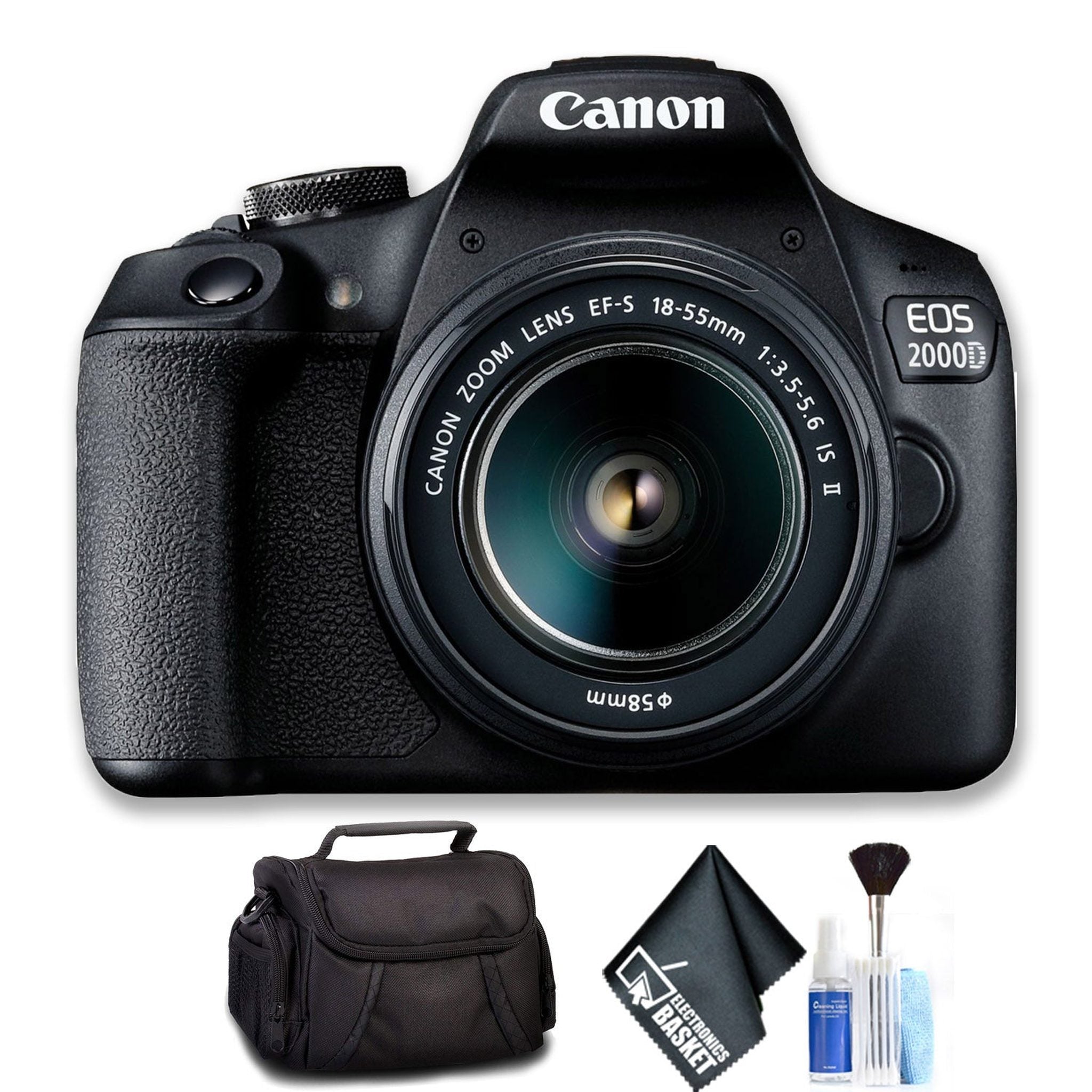 Canon EOS 2000D with EF-S 18-55mm IS II Lens Intl Model Standard Bundle Canon