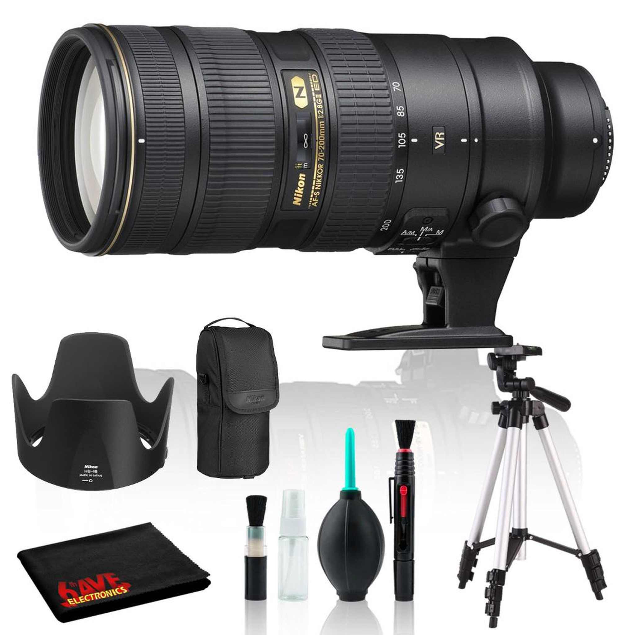 Nikon AF-S VR Zoom-NIKKOR 70-200mm f/2.8G IF-ED with Tripod Intl Model Bundle Nikon