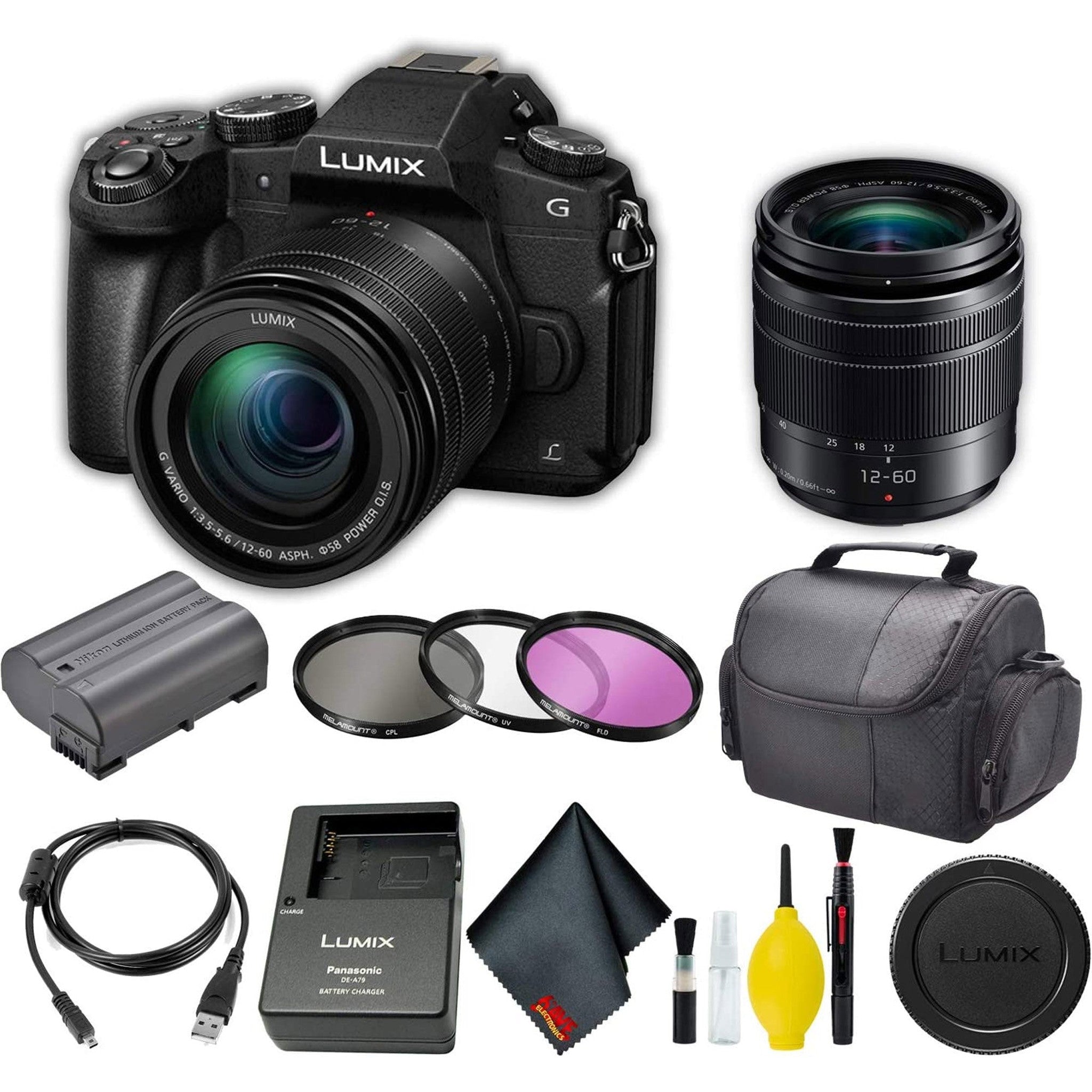 Panasonic Lumix DMC-G85MK Mirrorless Digital Camera with 12-60mm Lens Standard Bundle Panasonic