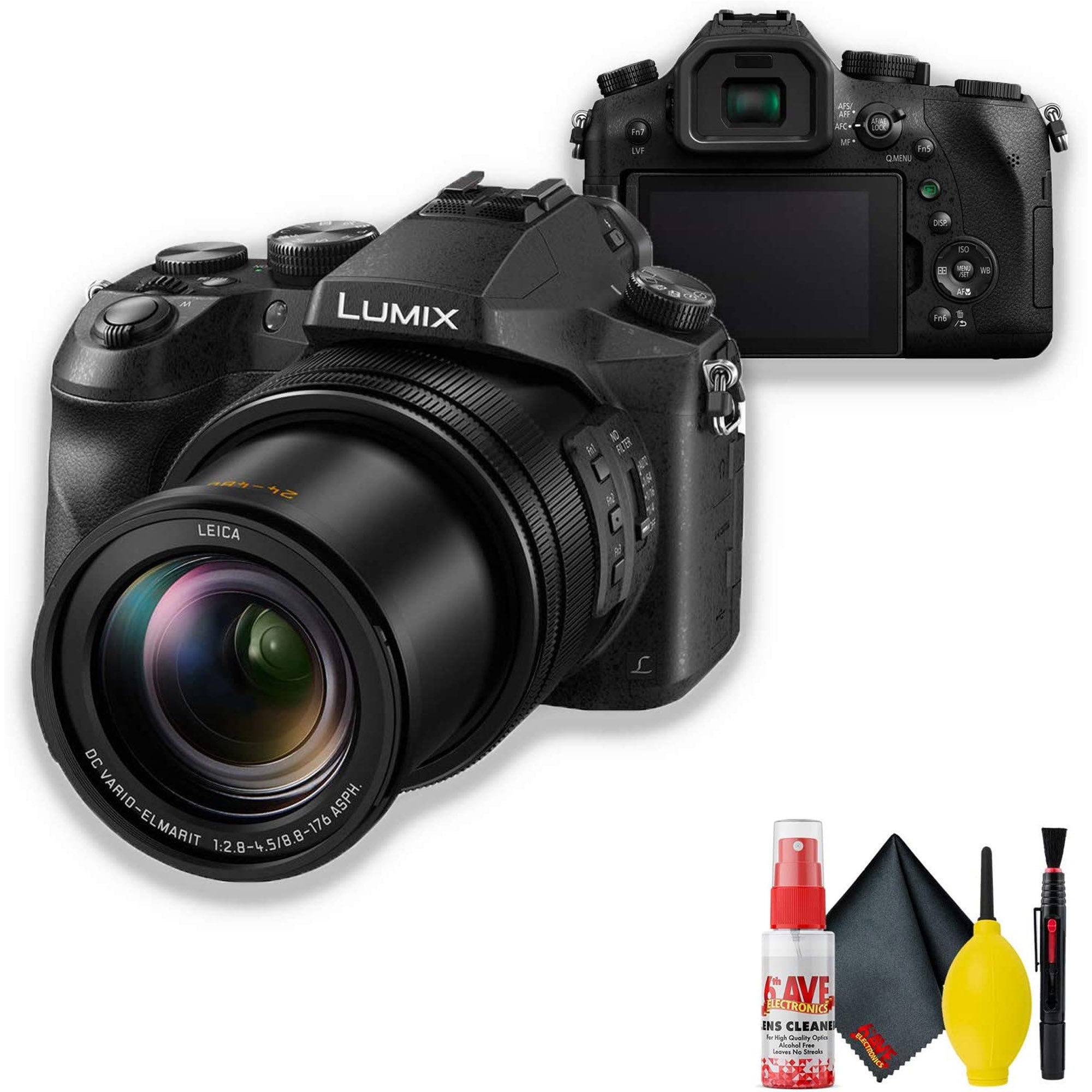 Panasonic Lumix DMC-FZ2500 Digital Camera with Cleaning Kit Base Bundle Panasonic