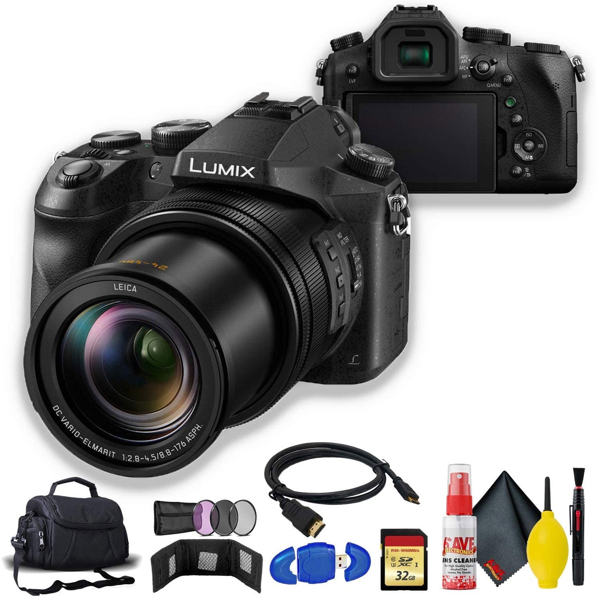 Panasonic Lumix DMC-FZ2500 Digital Camera with Carry Case Kit Bundle Panasonic