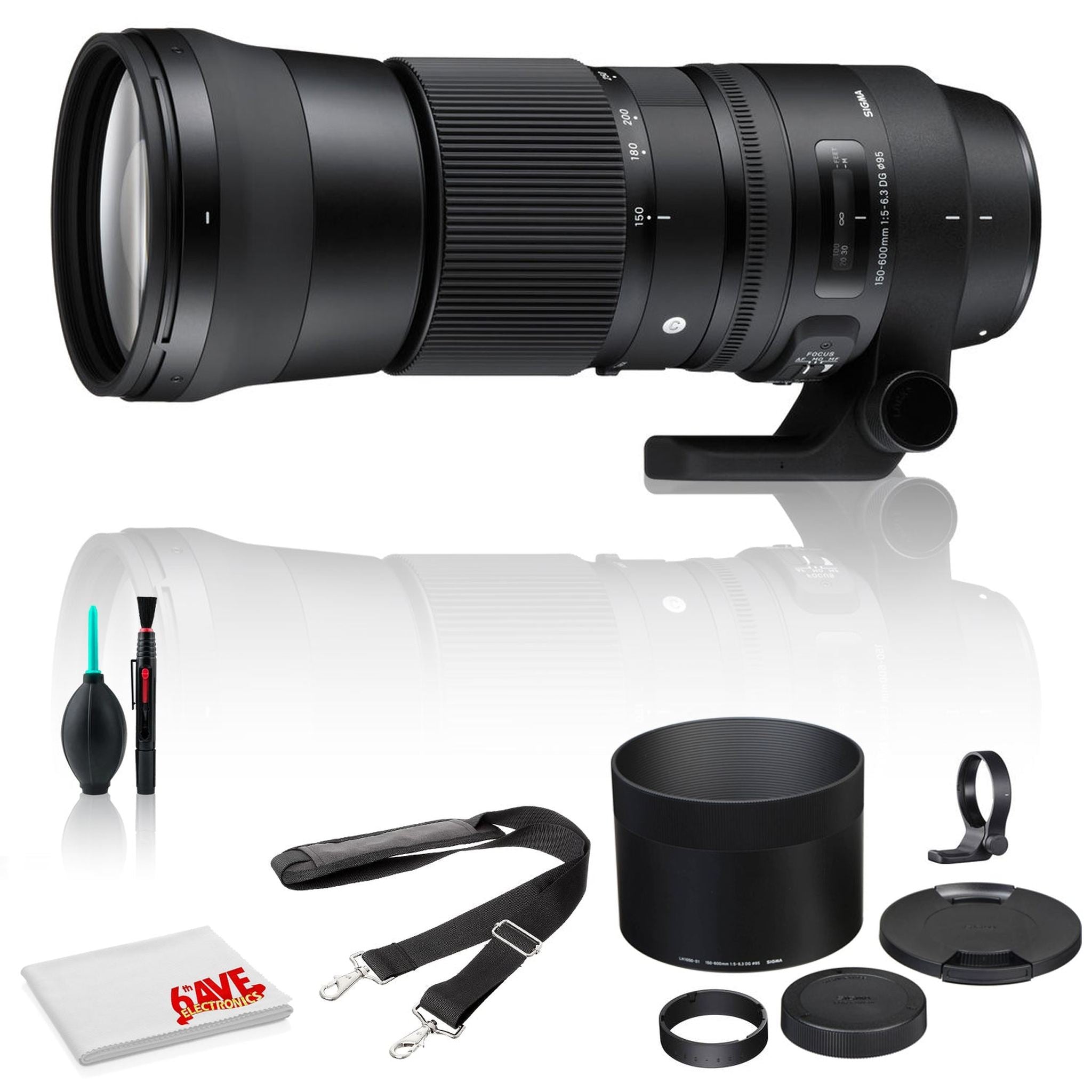 Sigma 150-600mm f/5-6.3 DG OS HSM Lens for Canon EF USA Standard Bundle Sigma