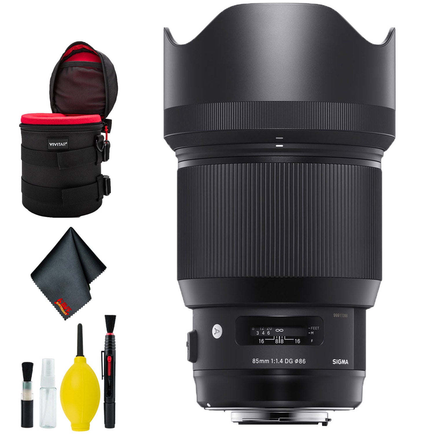 Sigma 85mm f/1.4 DG HSM Art Lens for Nikon F USA Deluxe Bundle Sigma