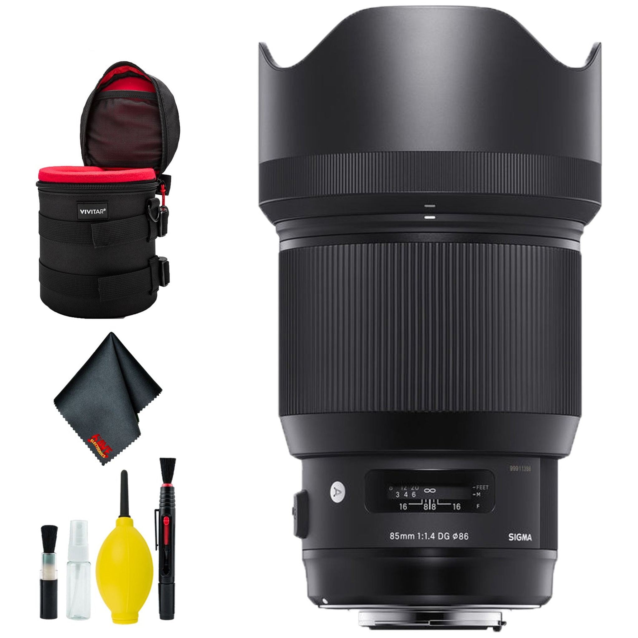 Sigma 85mm f/1.4 DG HSM Art Lens for Canon EF USA Deluxe Bundle V2 Sigma