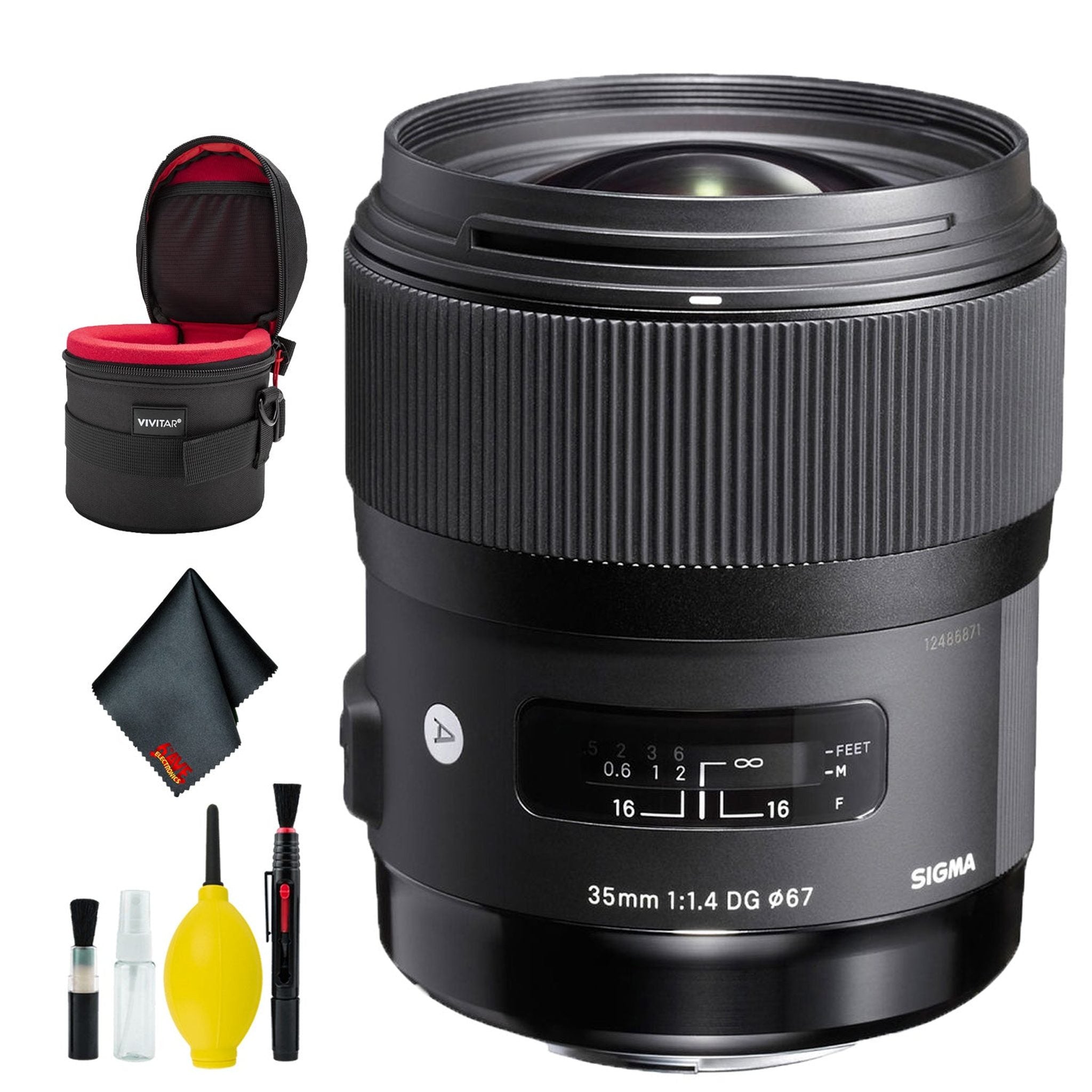 Sigma 35mm f/1.4 DG HSM Art Lens for Nikon F Intl Deluxe Bundle Sigma