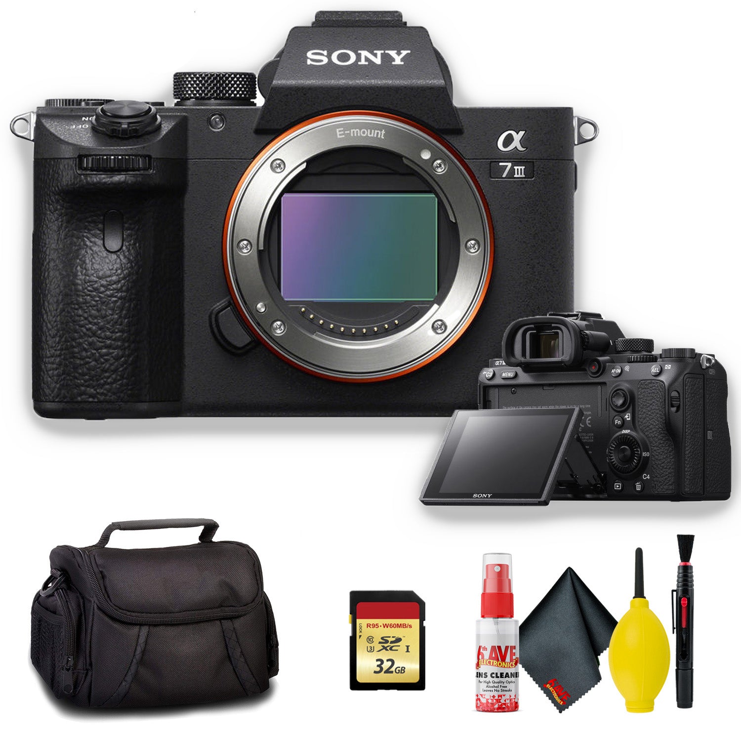 Sony Alpha a7 III Mirrorless Digital Camera Body Only - Kit Bundle Sony