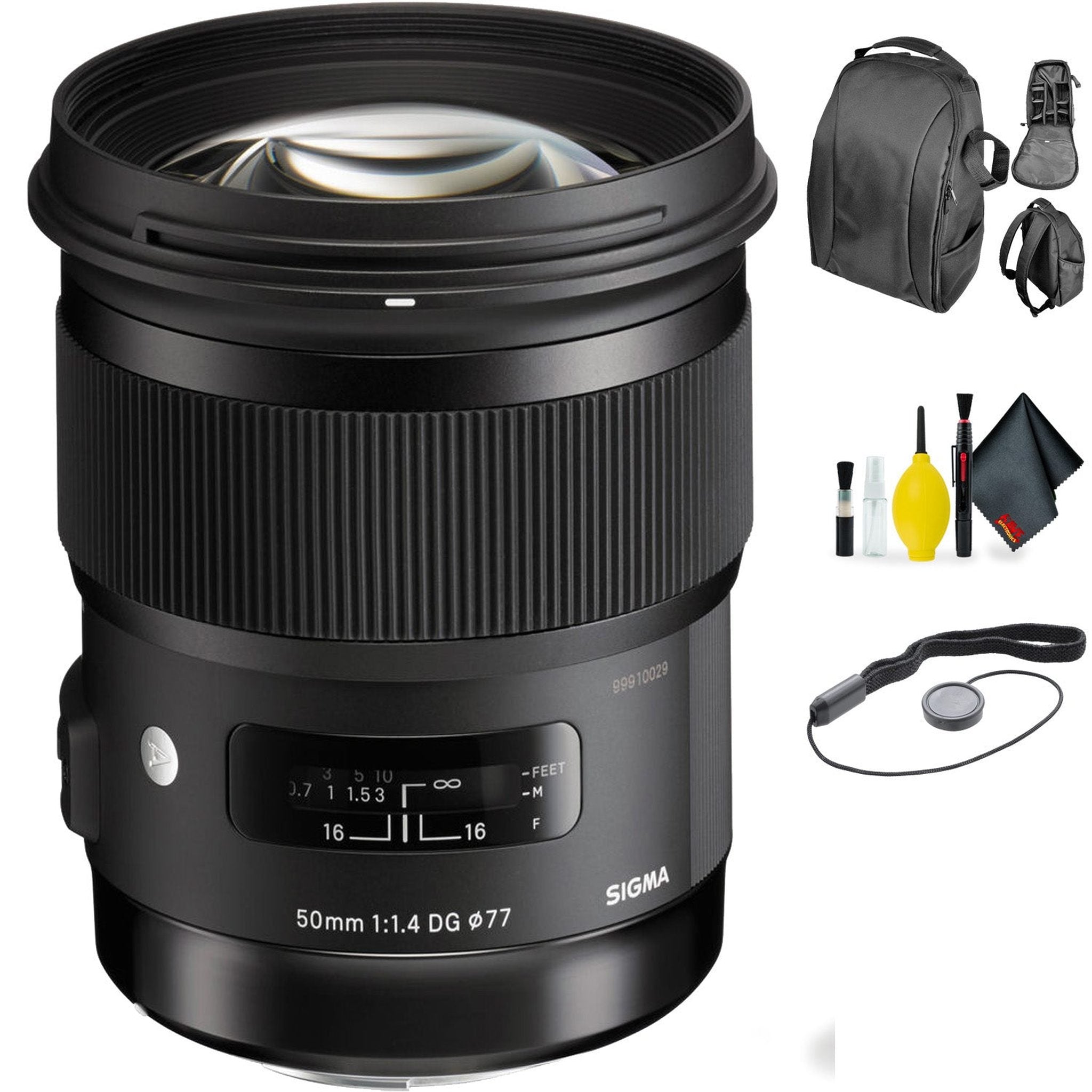 Sigma 50mm f/1.4 DG HSM Art Lens for Nikon + Deluxe Lens Cleaning Kit Bundle Sigma