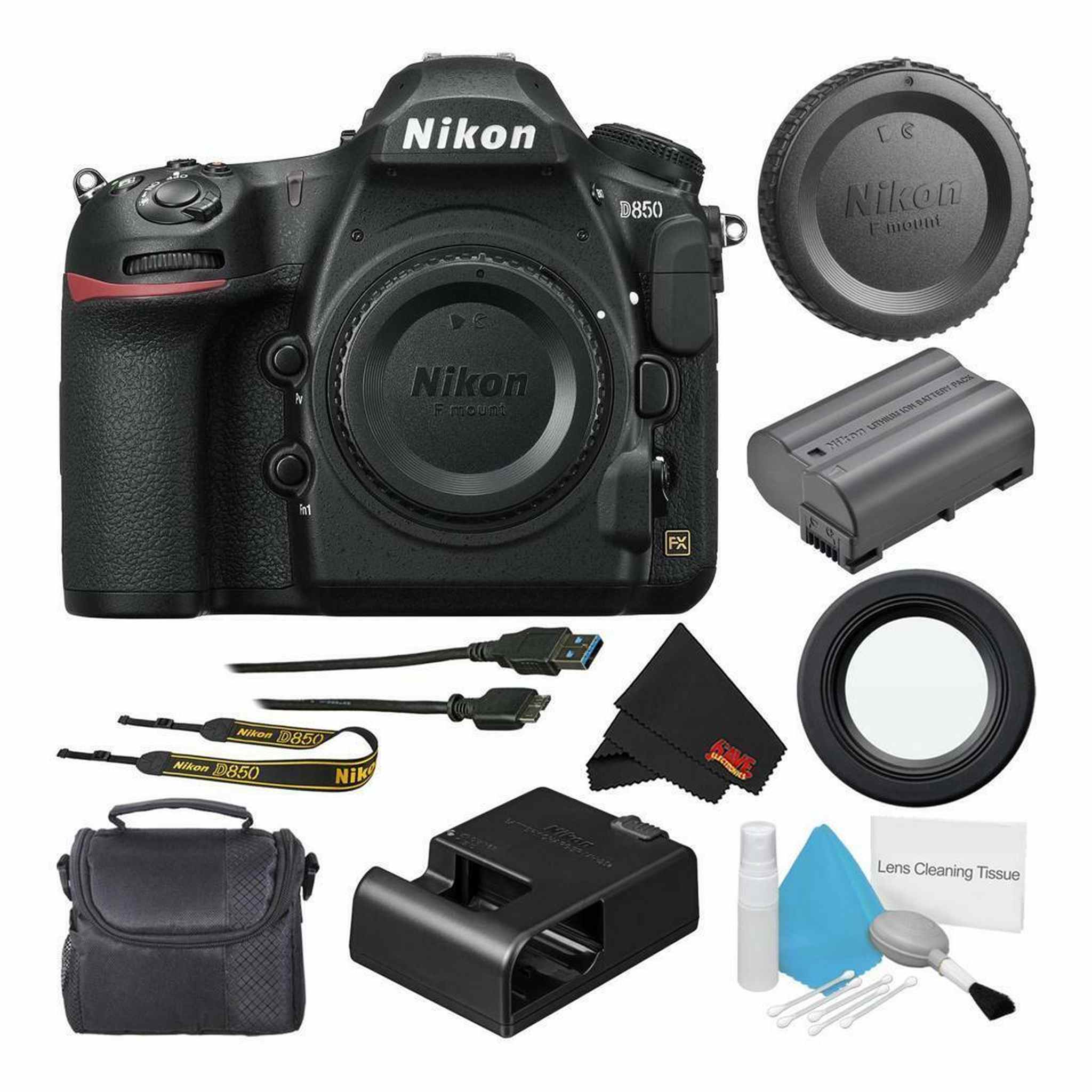 Nikon D850 Digital SLR Camera Body Only Professional Bundle Nikon