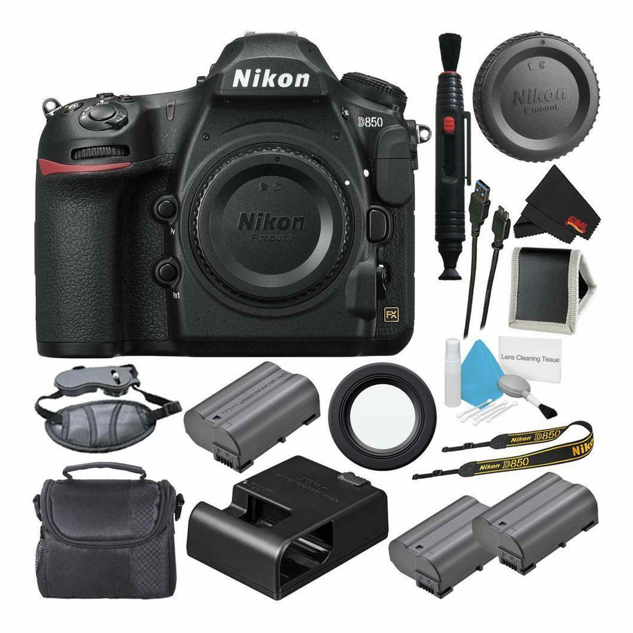 Nikon D850 Digital SLR Camera Body Top Value Bundle Nikon