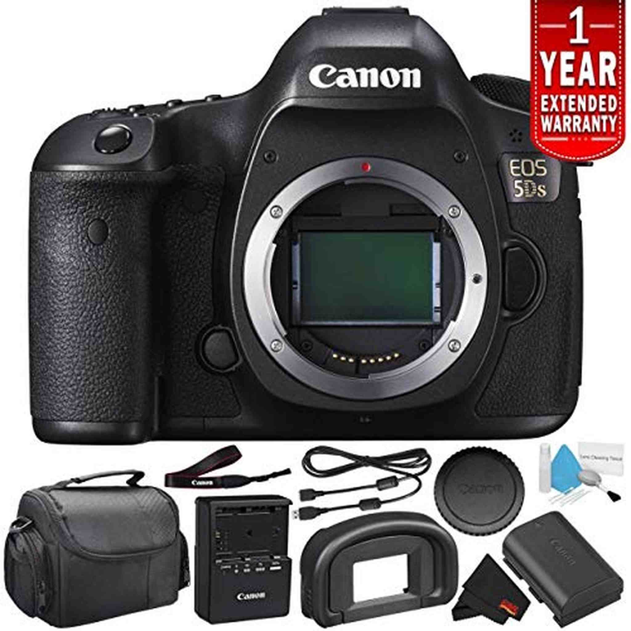 Canon EOS 5DS Digital SLR Camera 0581C002 Body Only - Starter Bundle International Version Canon