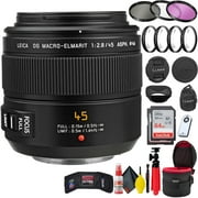 Panasonic Leica DG Macro-Elmarit 45-mm f/2.8 ASPH Mega O.I.S Lens + Accessories Pro Bundle Panasonic