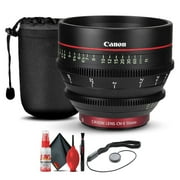 Canon CN-E 50mm T1.3 L F Cine Lens (6570B001) + Lens Pouch + Cap Keeper + More