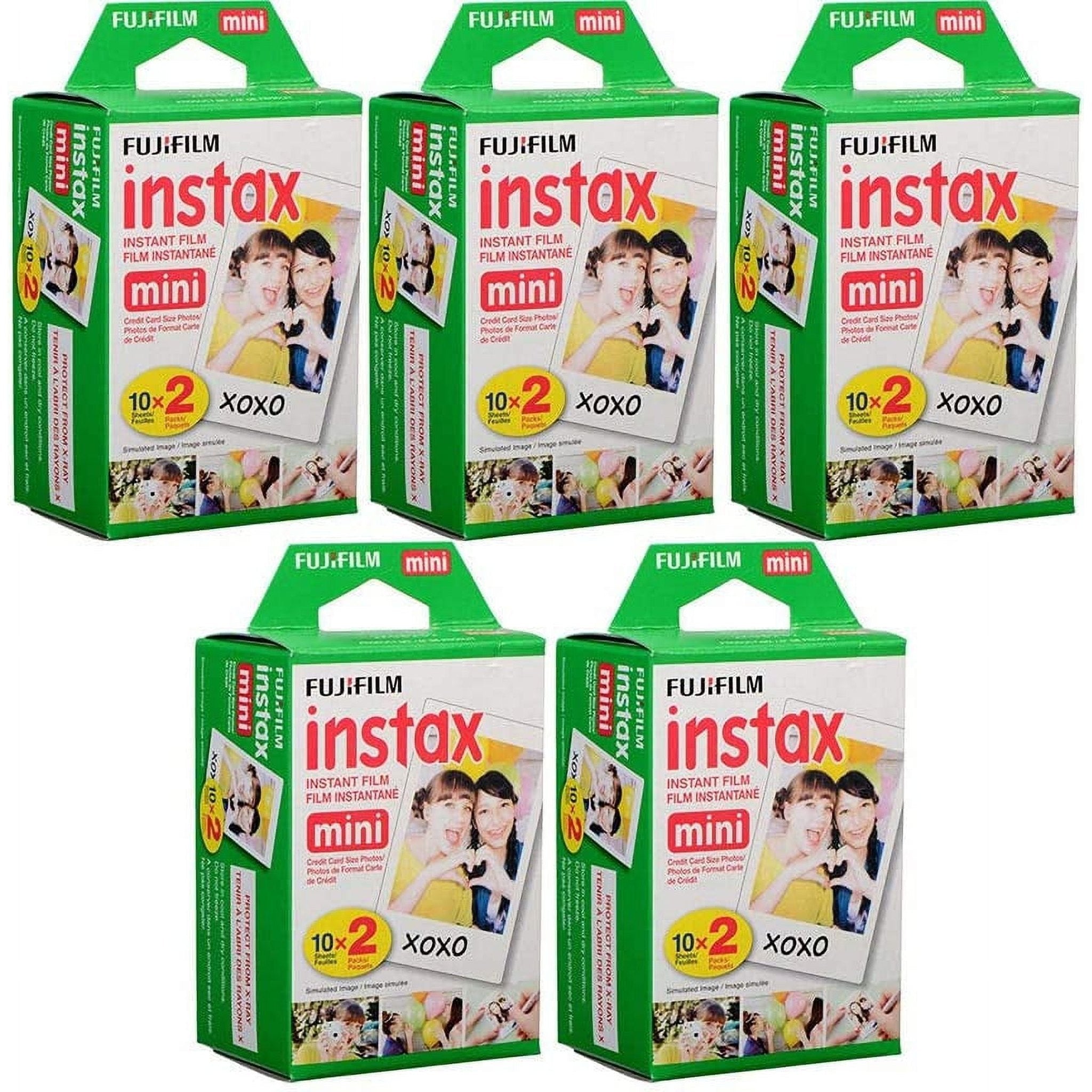 Fujifilm Instax Mini Instant Film, 10 Sheets of 5 Pack x 2 100 Sheets - Import Fujifilm