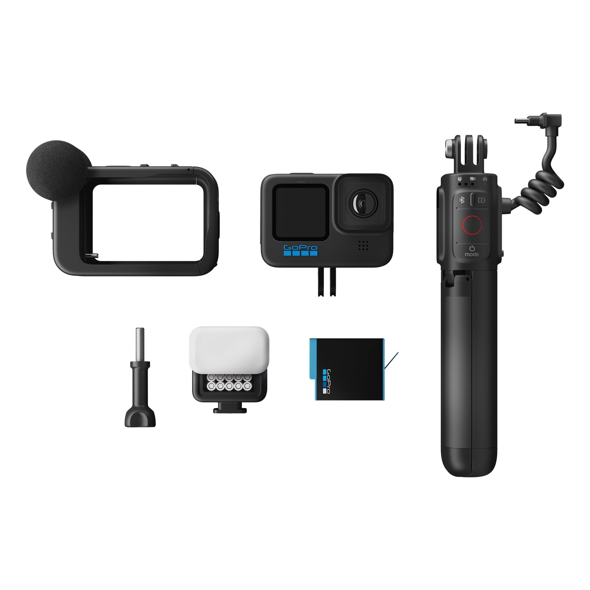 GoPro HERO11 Black Creator Edition - Includes HERO11 , Volta Battery Grip, Tripod, Remote , Media Mod, Light Mod, Enduro Battery, and Carrying Case GoPro