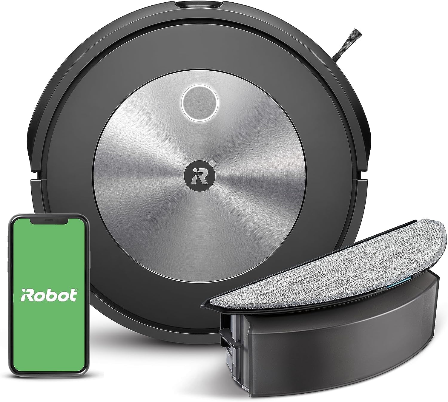 iRobot Roomba Combo j5 Robot - 2-in-1 Vacuum with Optional Mopping, Identifies & Avoids Obstacles Like Pet Waste & Cords, Clean by Room with Smart Mapping, Works with Alexa, Ideal for Pet Hair iRobot