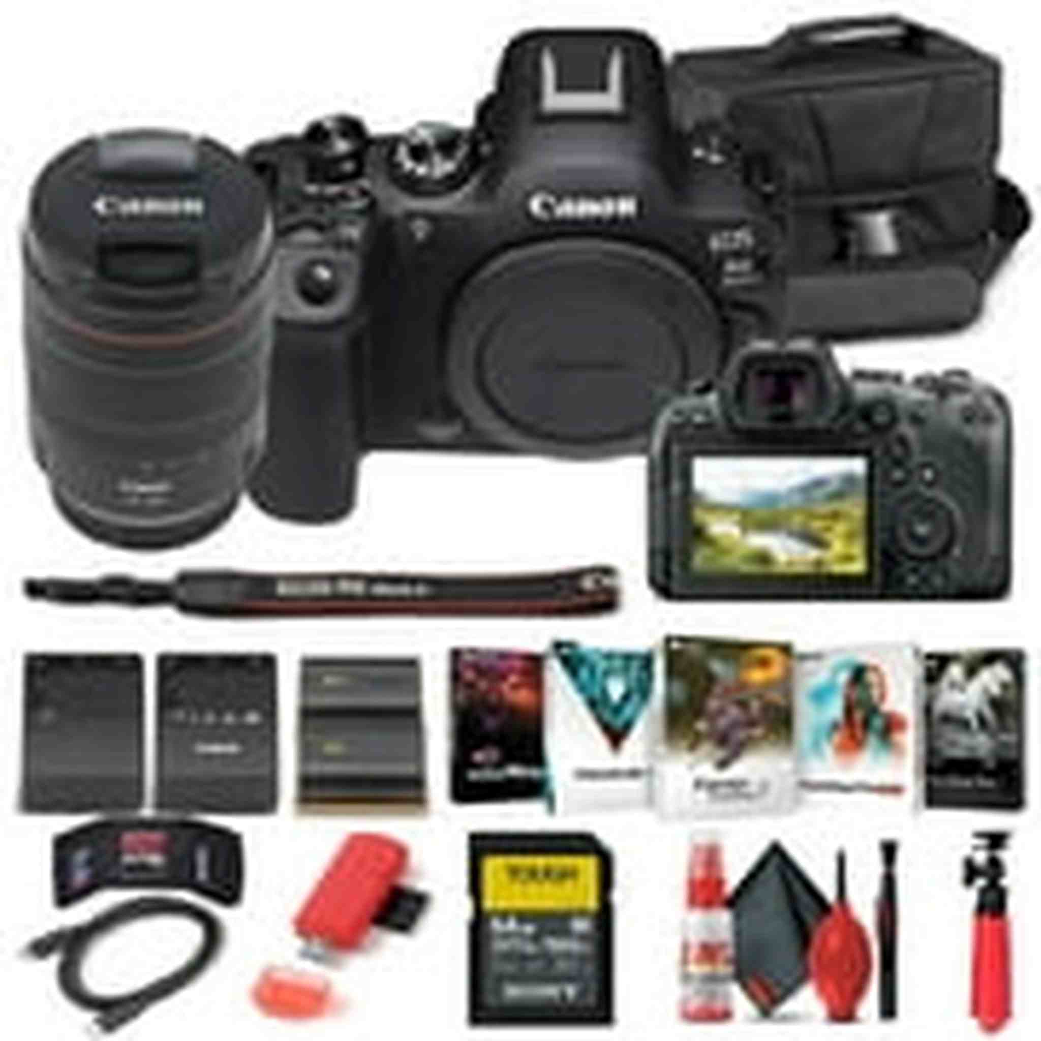 Canon EOS R6 Mark II Mirrorless Camera with 24-105mm f/4 Lens 5666C011 - Basic Bundle Canon