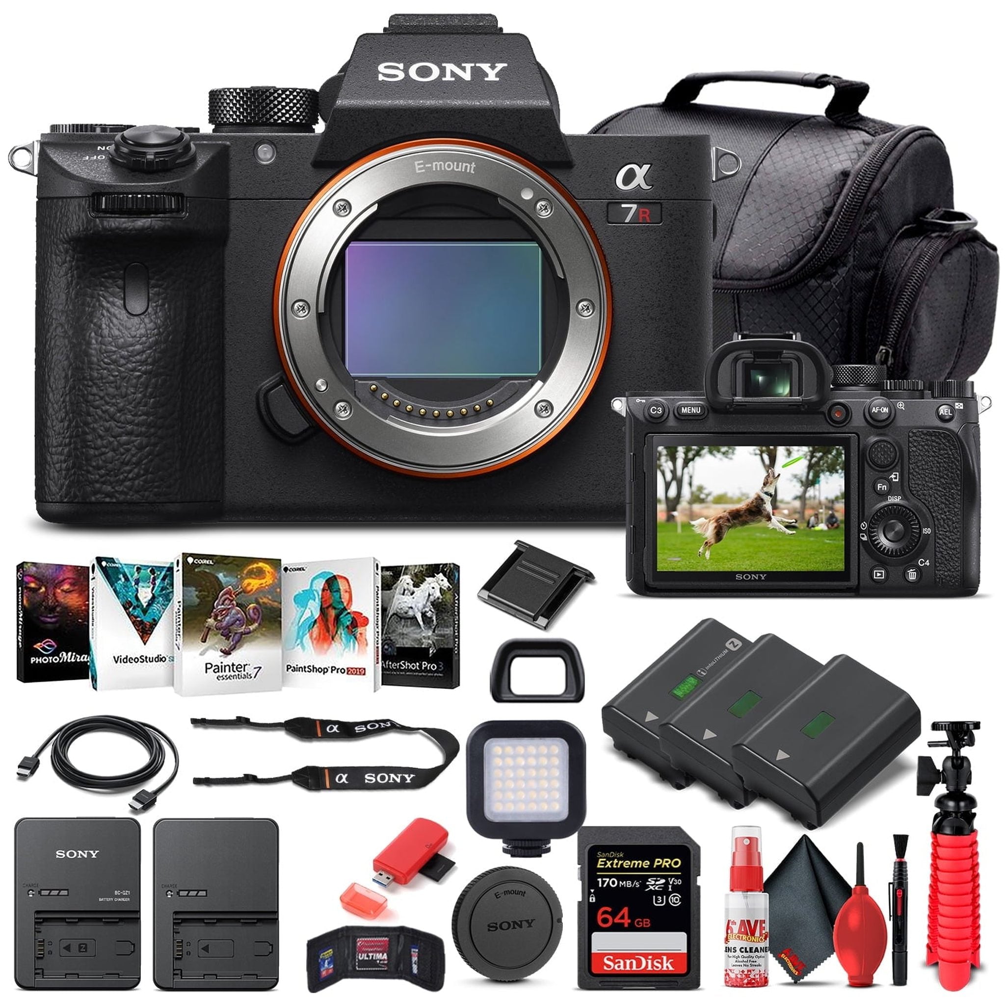 Sony Alpha a7R IV Mirrorless Camera Body Only ILCE7RM4/B - Advanced Bundle Sony