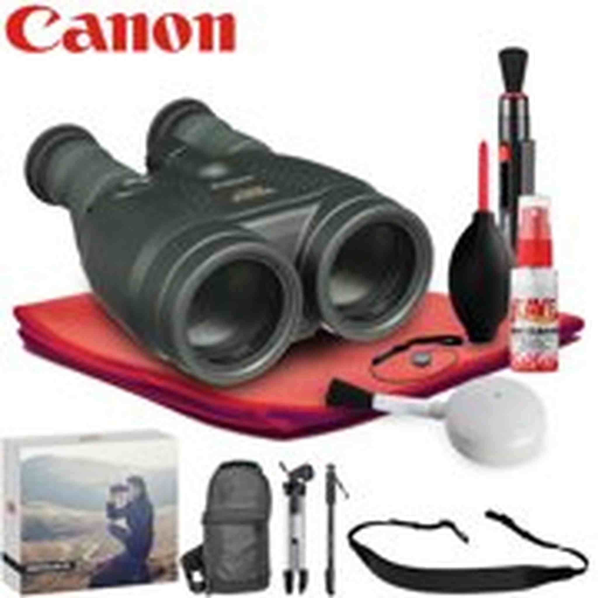 Canon 15x50 IS All-Weather Image Stabilized Binocular - Exclusive Outdoors Binoculars Bundle Canon