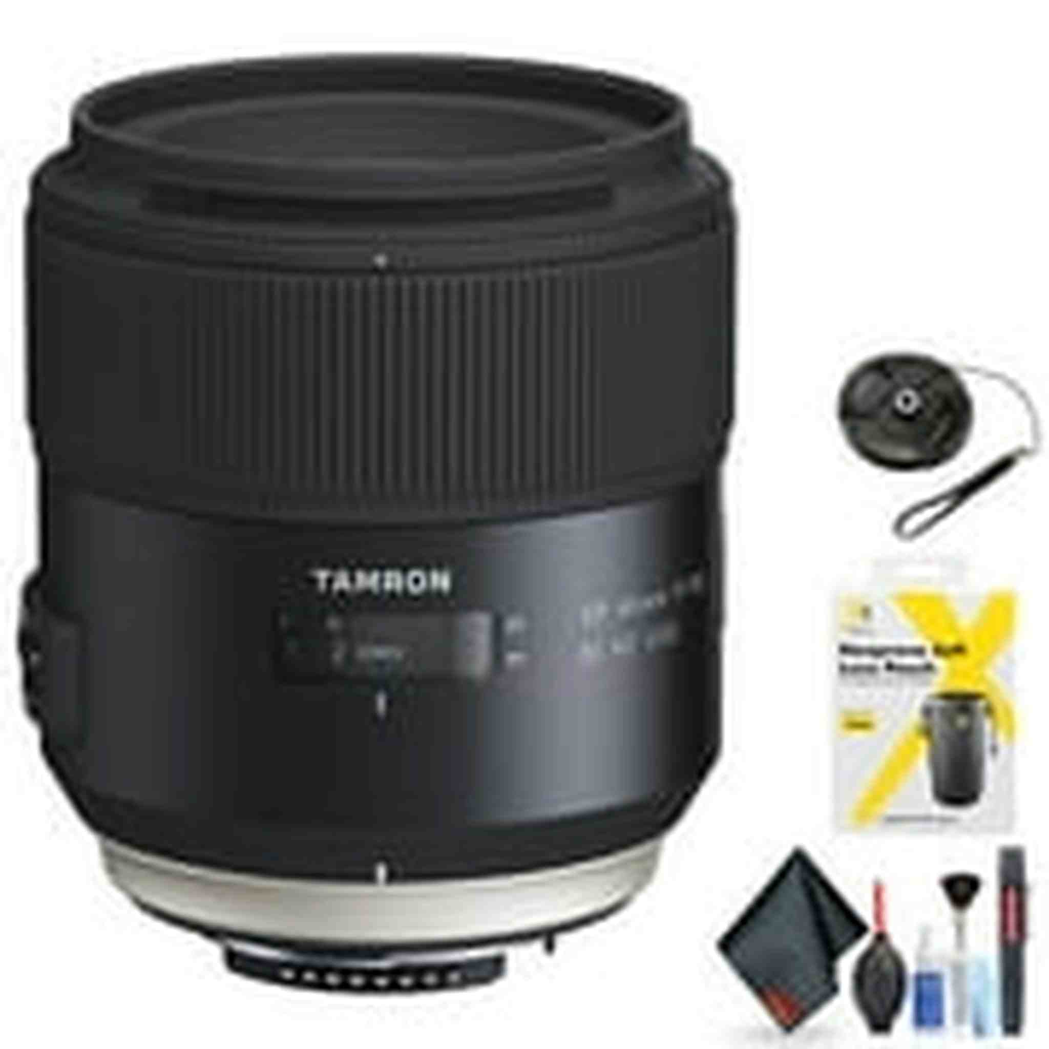 Tamron SP 45mm f/1.8 Di VC USD Lens for Nikon F for Nikon F Mount + Accessories International Model with 2 Year Warrant Tamron