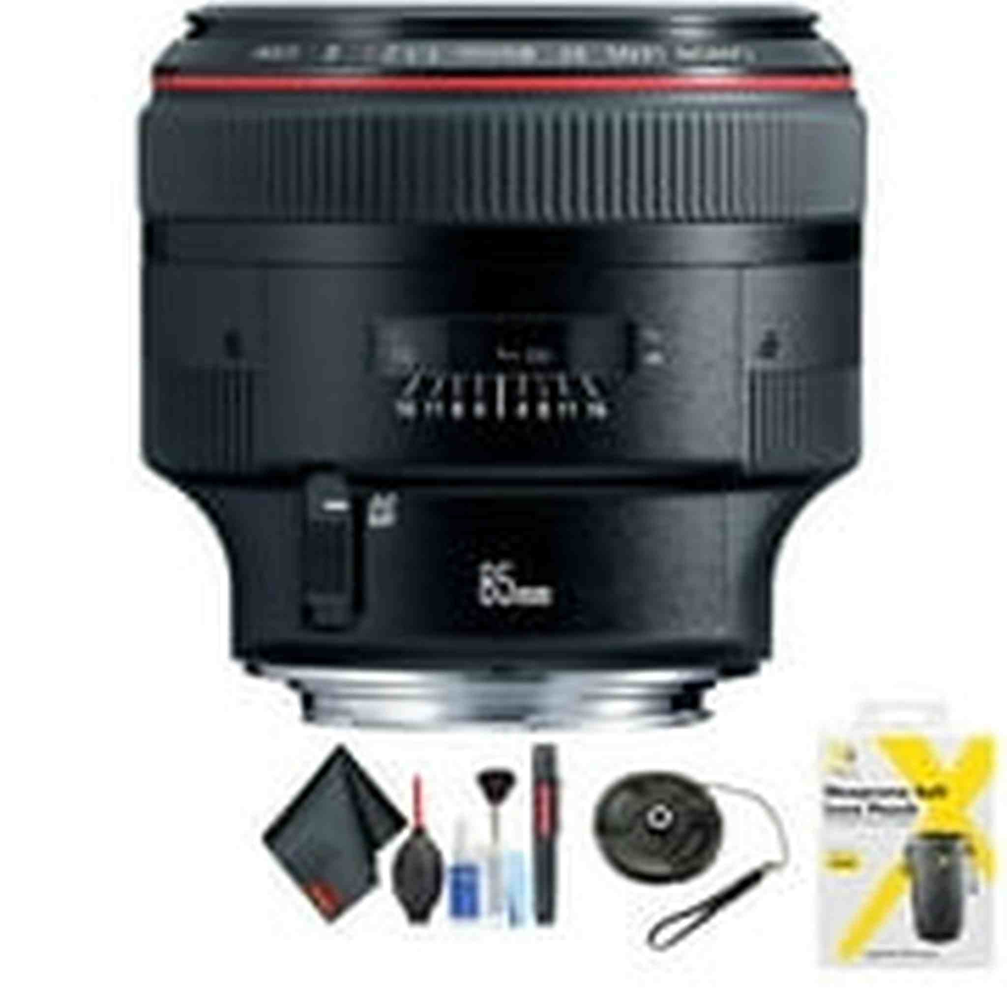 Canon EF 85mm f/1.2L II USM Lens for Canon EF Mount + Accessories International Model with 2 Year Warranty Canon