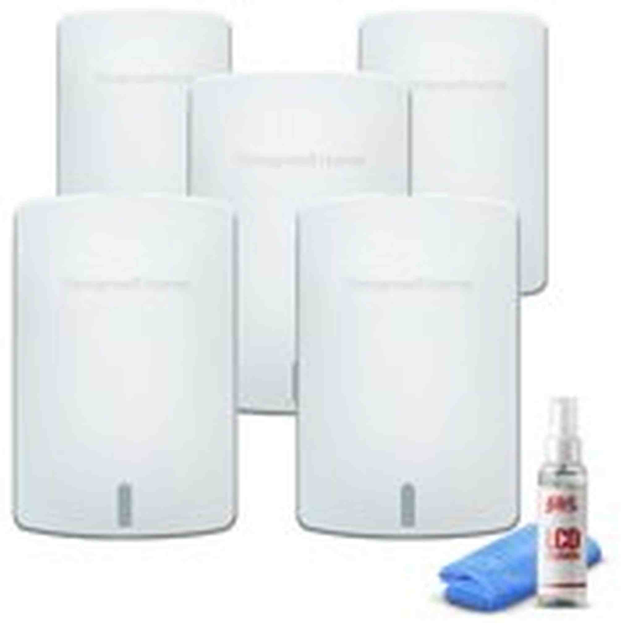 5-Pack Honeywell Wireless Indoor Sensor -White (C7189R1004/U) + LCD Cleaner