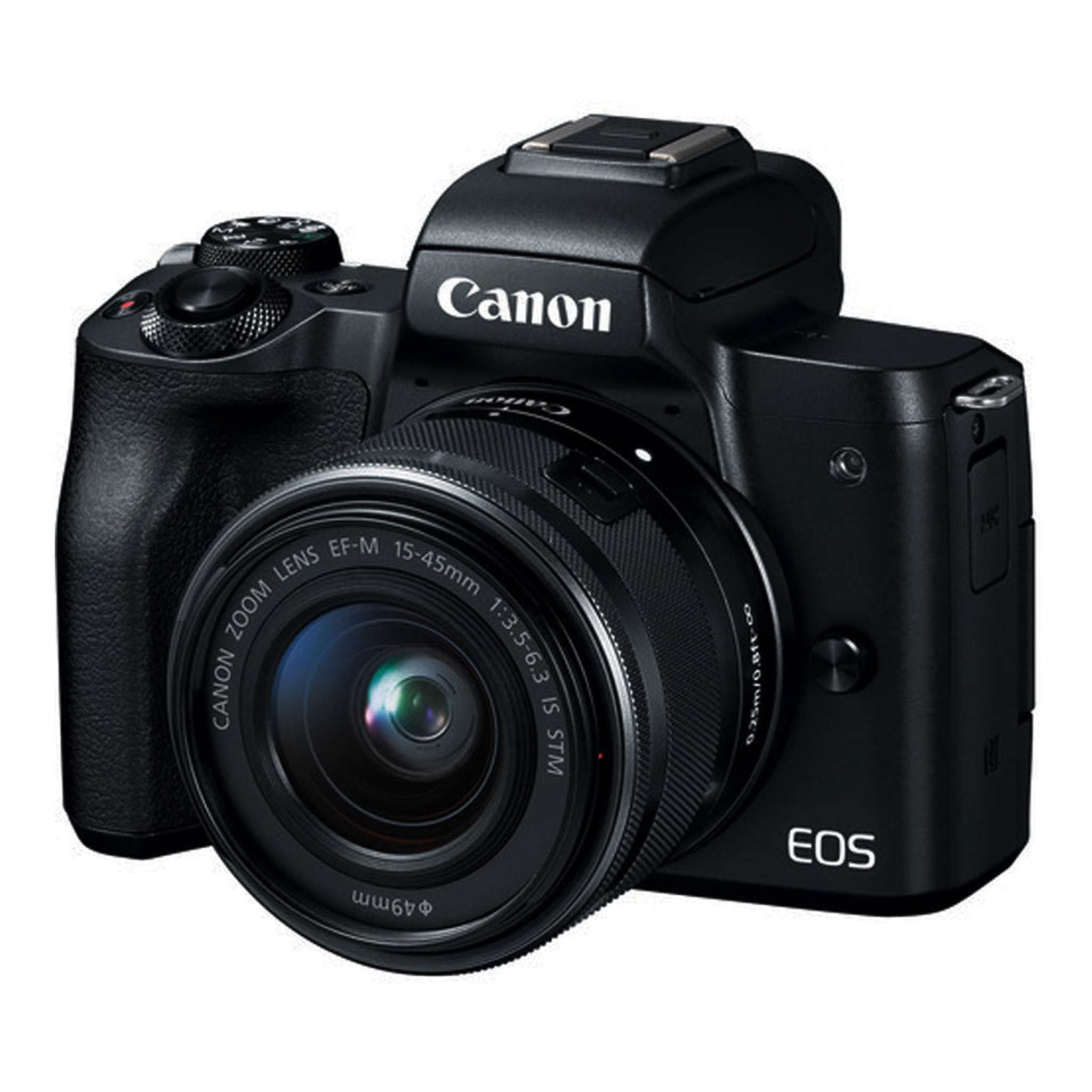 Canon EOS M50 Mirrorless Camera Kit w/EF-M15-45mm and 4K Video - Black International Model Canon