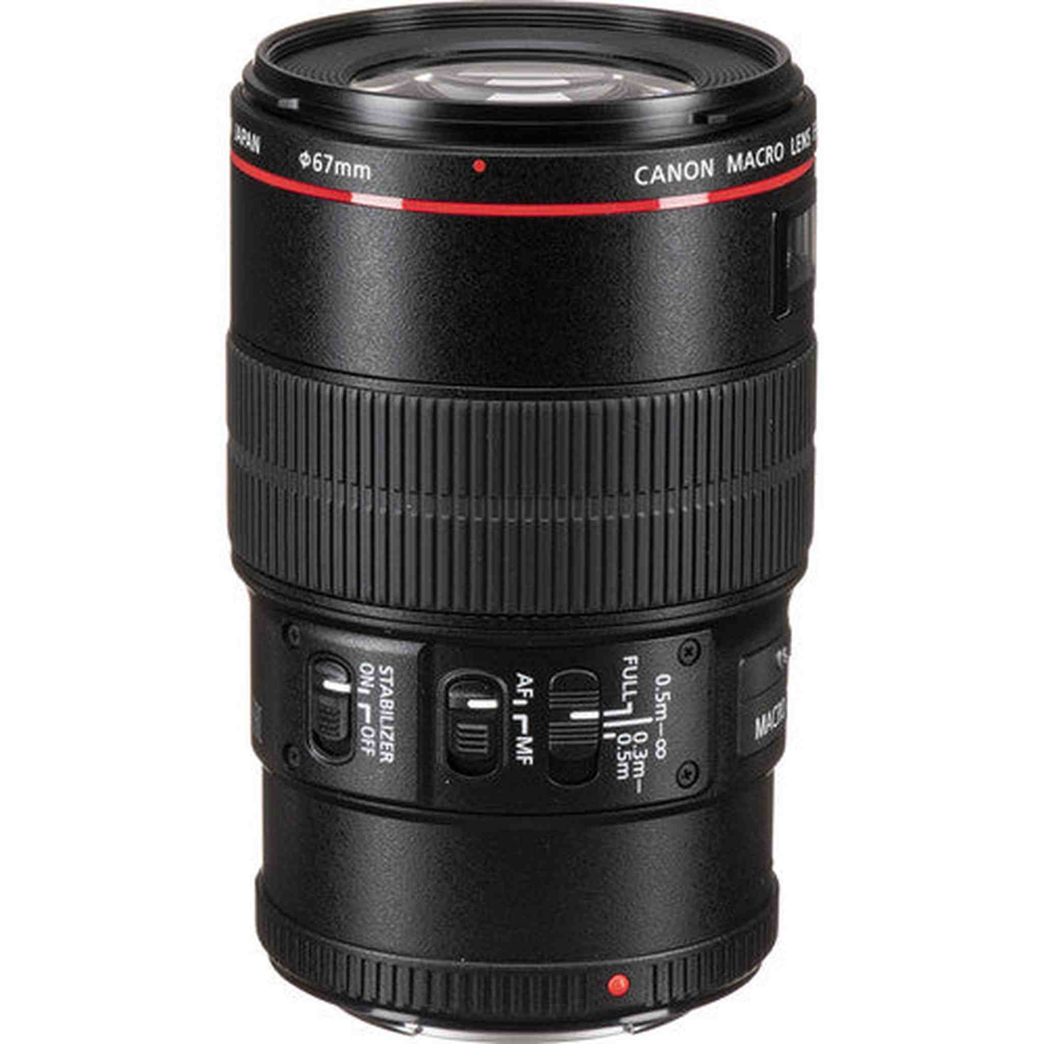 Canon EF 100mm f/2.8L Macro IS USM Lens Bundle with Cleaning Kit, Filter Kits, and Padded Lens Case (Intl Model)