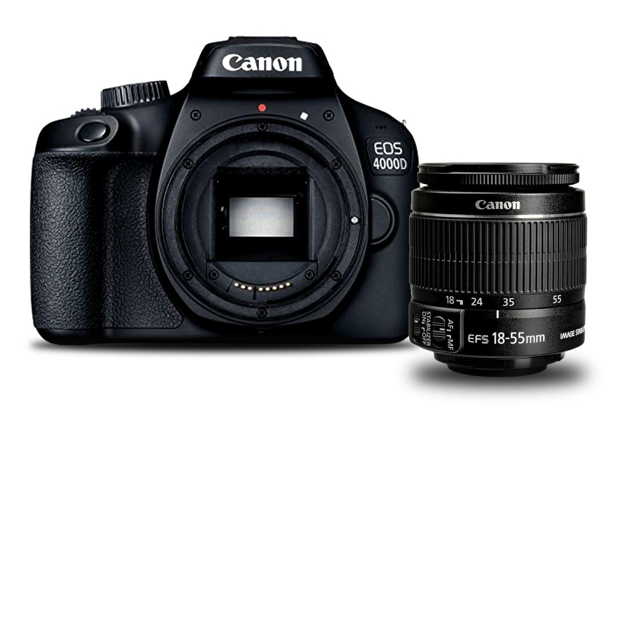 Canon EOS 4000D DSLR Camera EF-S 18-55 IS II Lens International Model Canon