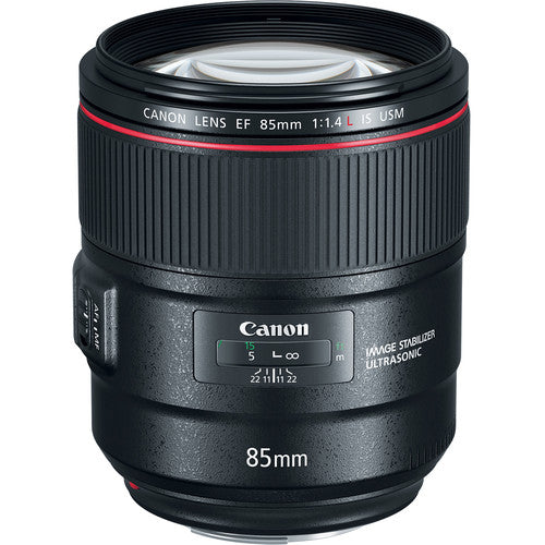 Canon EF 85mm f/1.4L IS USM Lens Bundle with Cleaning Kit, Filter Kit, and Padded Lens Case International Model Canon