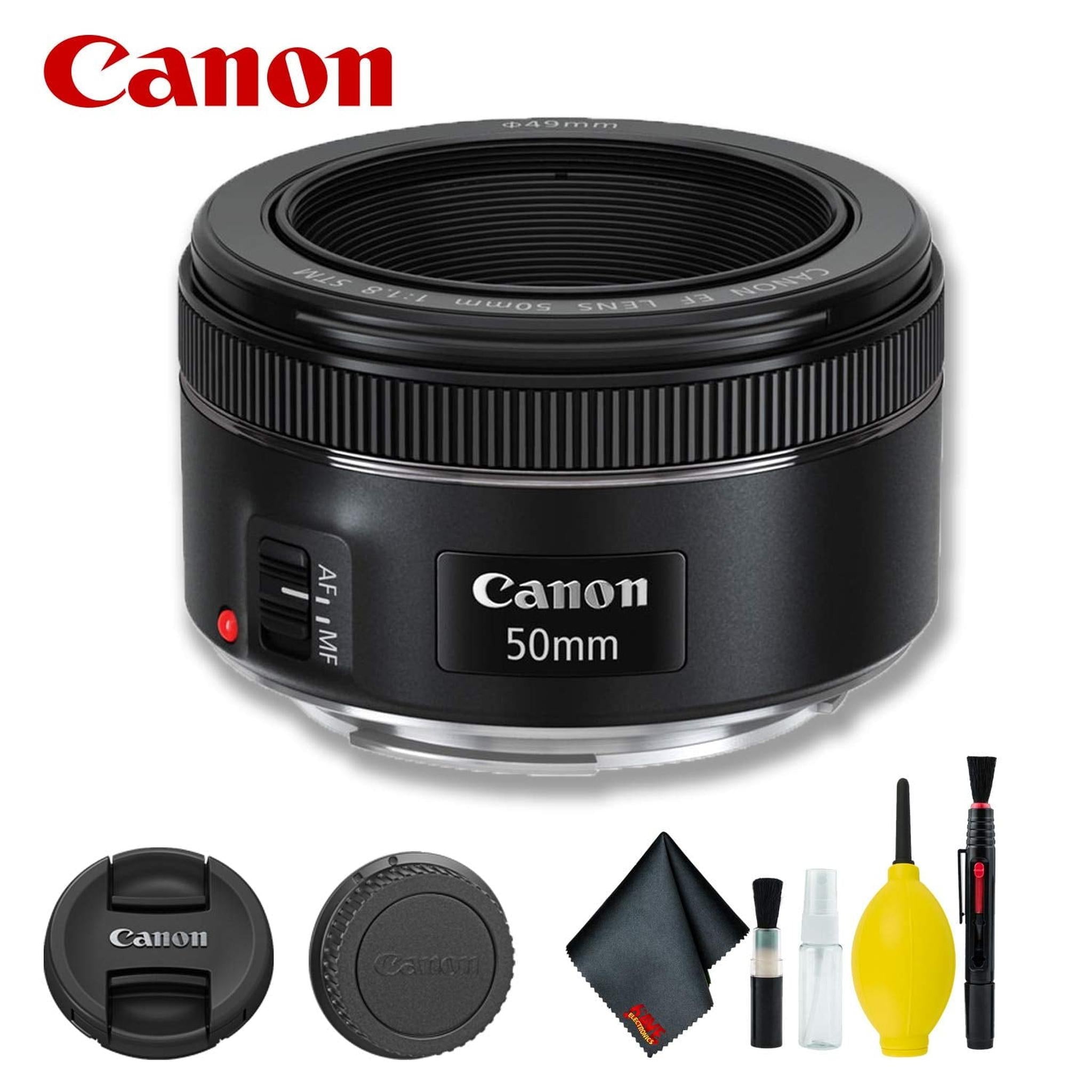 Canon EF 50mm f/1.8 STM Lens International Model Basic Bundle Canon