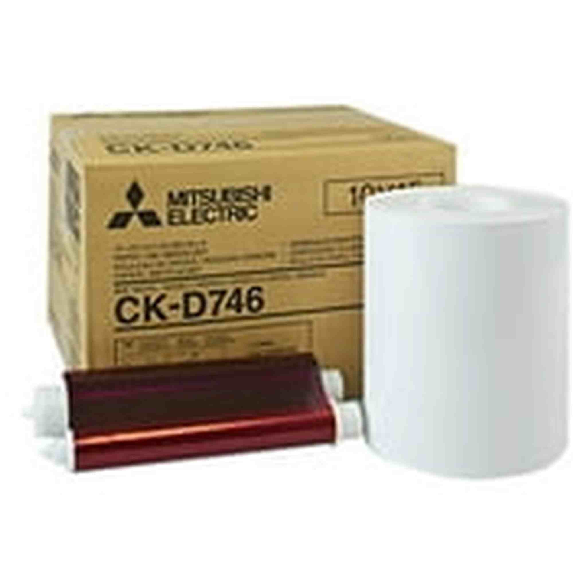 Mitsubishi 4 x 6 Glossy Laminated Paper Roll and Inksheet For CP-D70DW; CP-D707DW Printers Mitsubishi