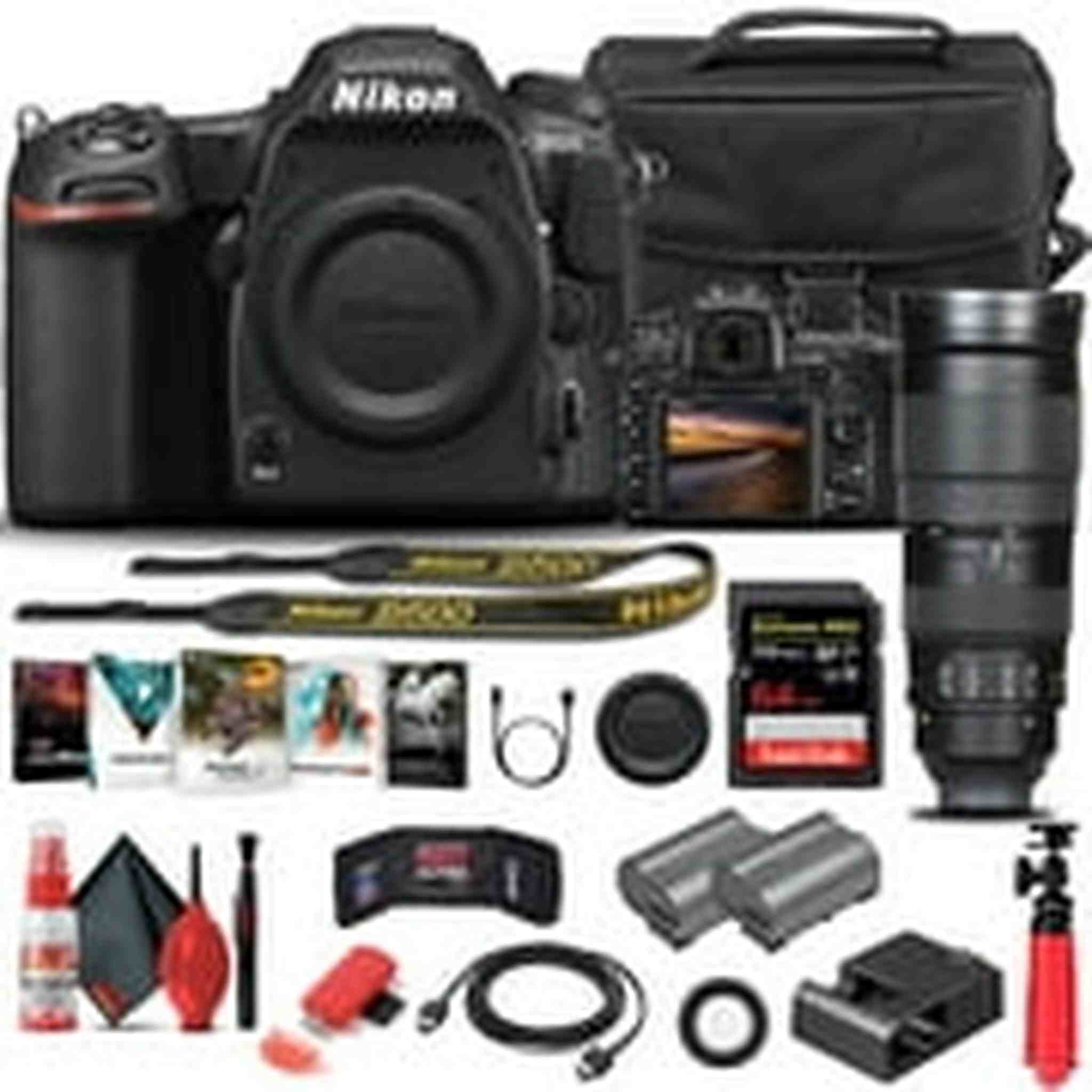 Nikon D500 DSLR Camera Body Only 1559 W/ Nikon 200-500mm Lens - Basic Bundle Nikon