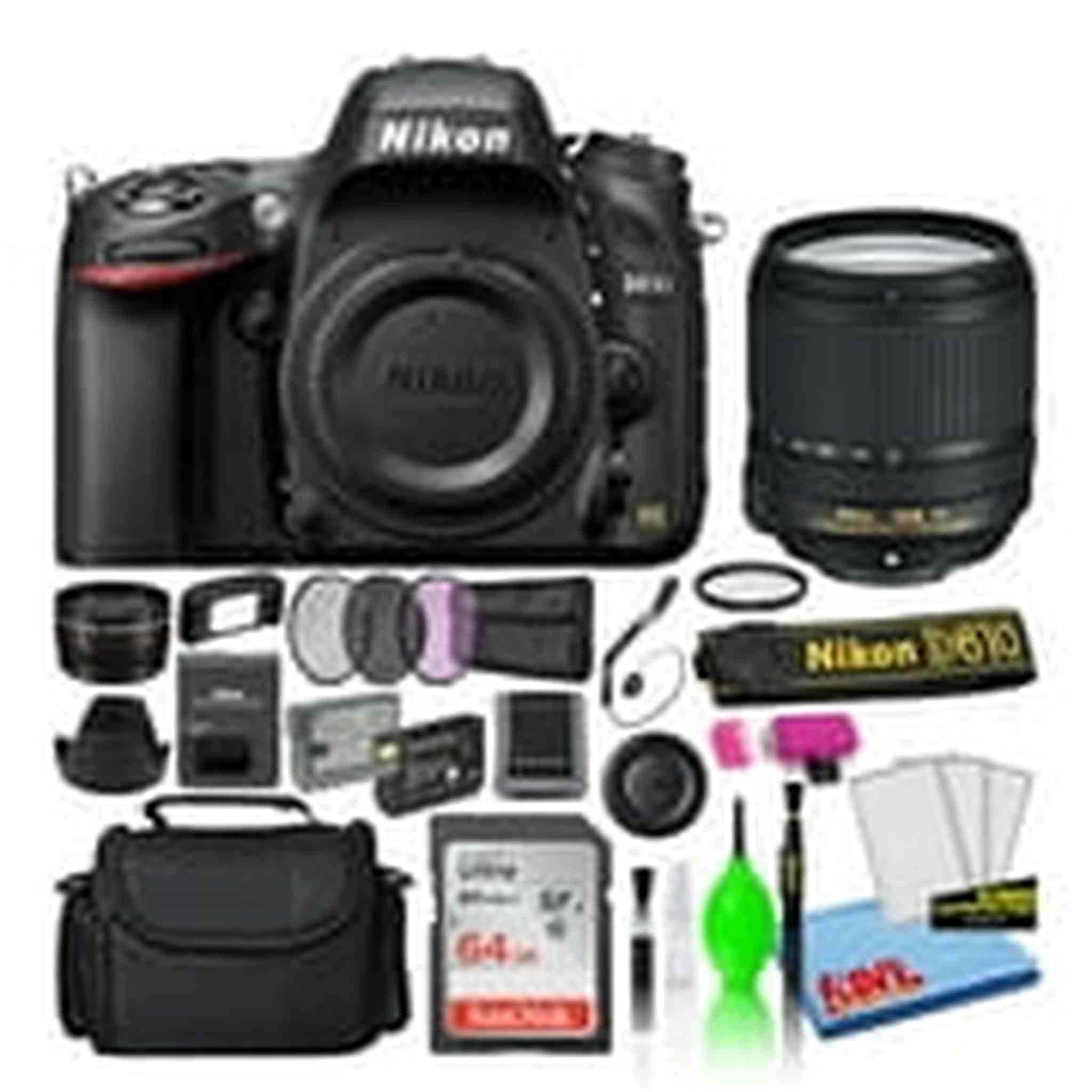 Nikon D610 Digital Camera with 18-140mm Lens 1540 + 64GB SD Card + Bag Intl Nikon