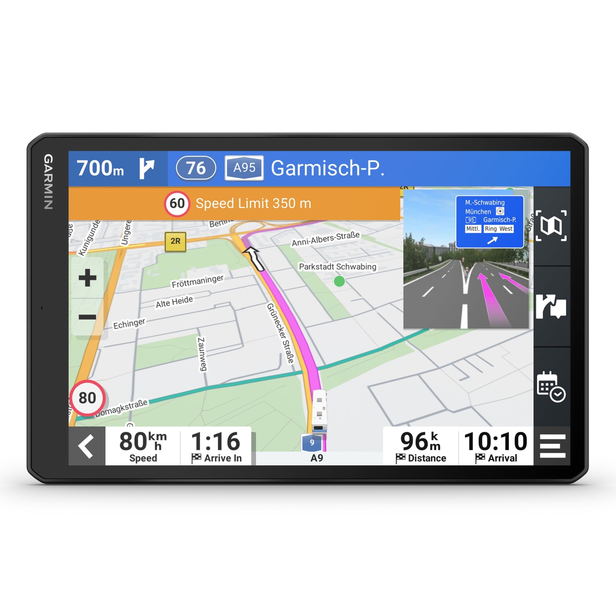 Garmin RV 1095, Extra-Large, Easy-to-Read 10” GPS RV Navigator, Custom RV Routing, High-Resolution Birdseye Satellite Imagery, Directory of RV Parks and Services, Landscape or Portrait View Display Garmin