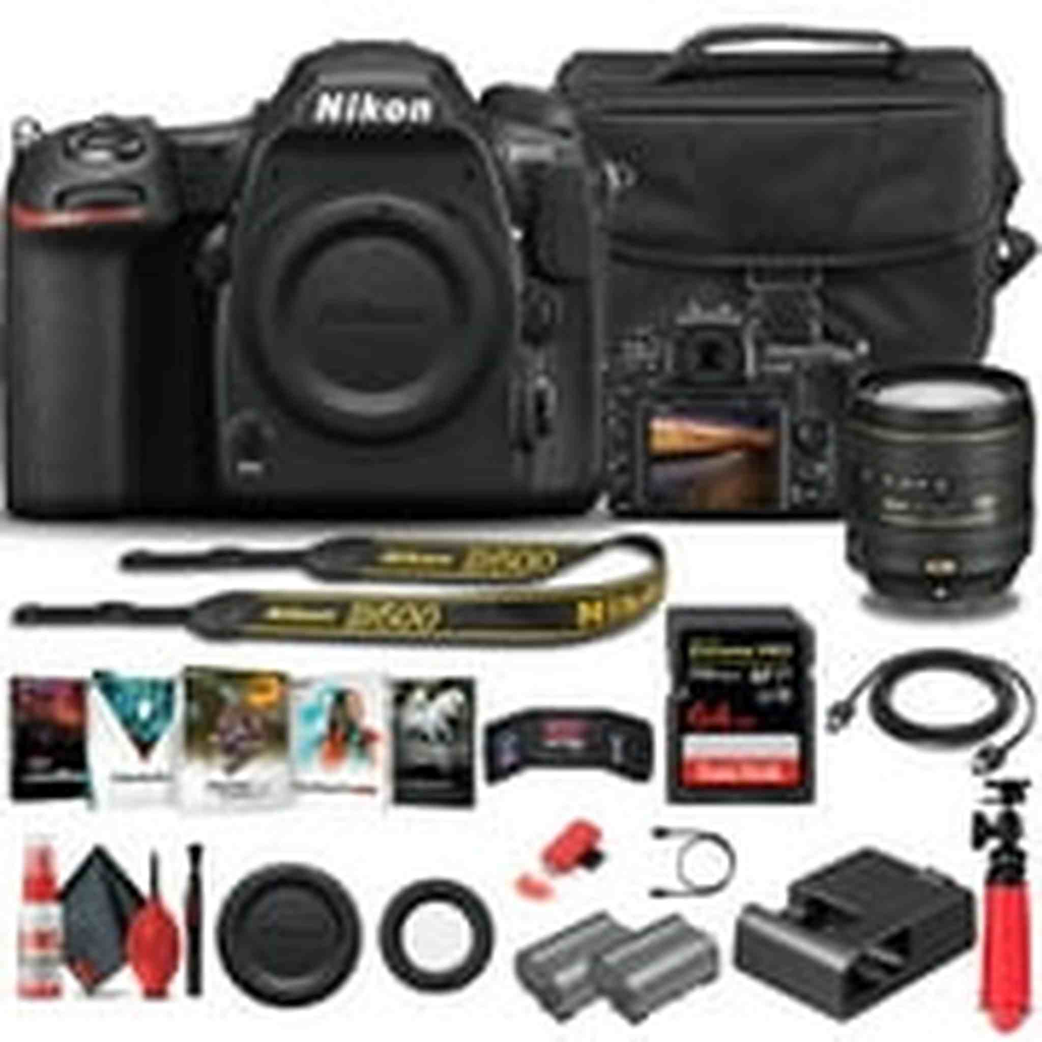 Nikon D500 DSLR Camera Body Only 1559 W/ Nikon 16-80mm Lens - Basic Bundle Nikon