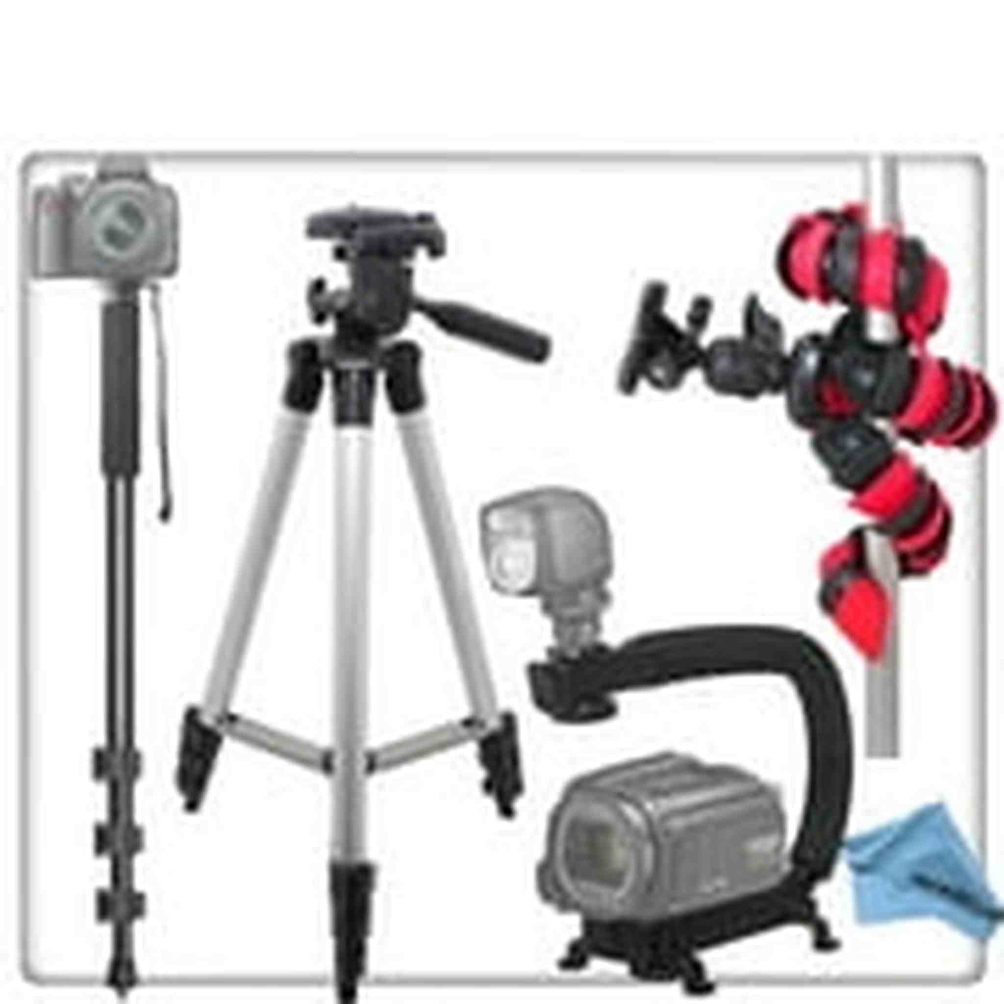 Premium Tripod Bundle for Canon 70D Digital SLR Cameras. Includes Full Size Tripod, Professional 72