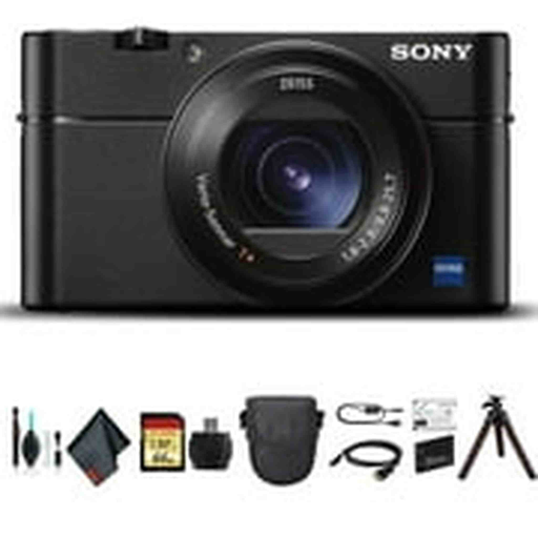 Sony Cyber-shot DSC-RX100 VA Camera DSC-RX100M5A/B With Soft Bag, Tripod, Additional Battery, 64GB Memory Card, Card Reader , Plus Essential Accessories Sony