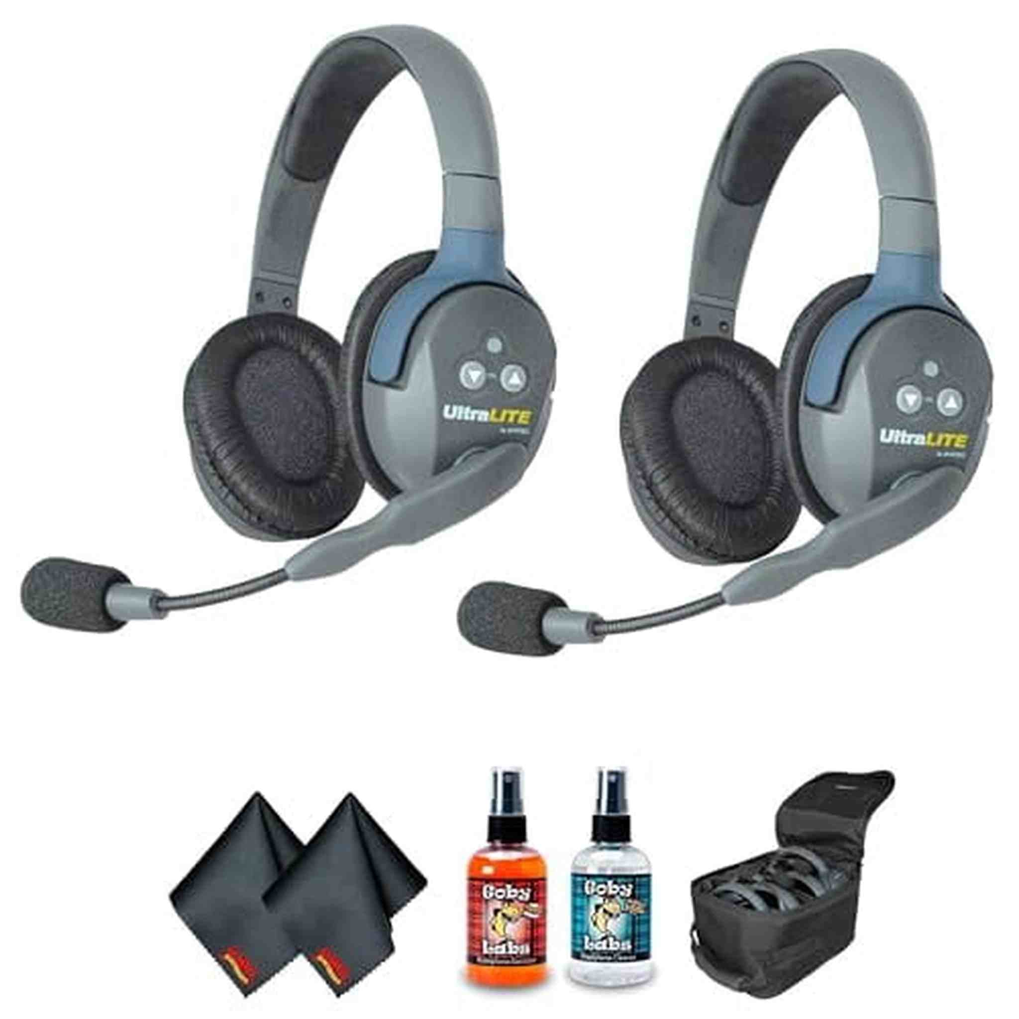 Eartec UL2D UltraLITE 2-Person Headset System USA Bundle 1 Eartec