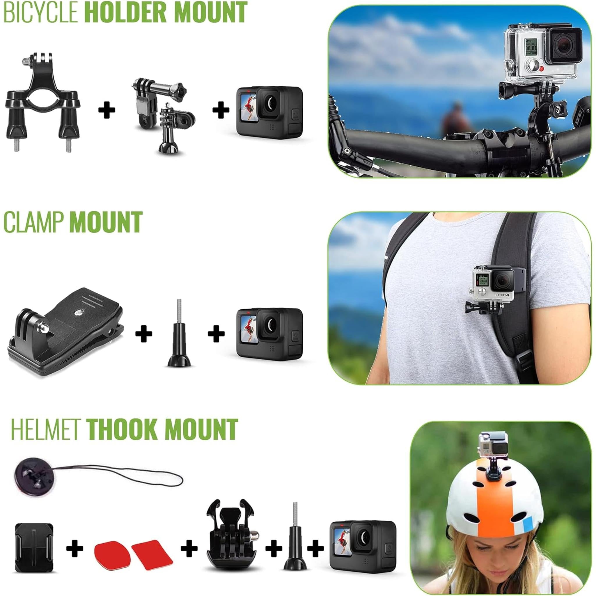 GoPro HERO13 Waterproof Action Camera + 64GB Card and 50 Piece Accessory Kit GoPro