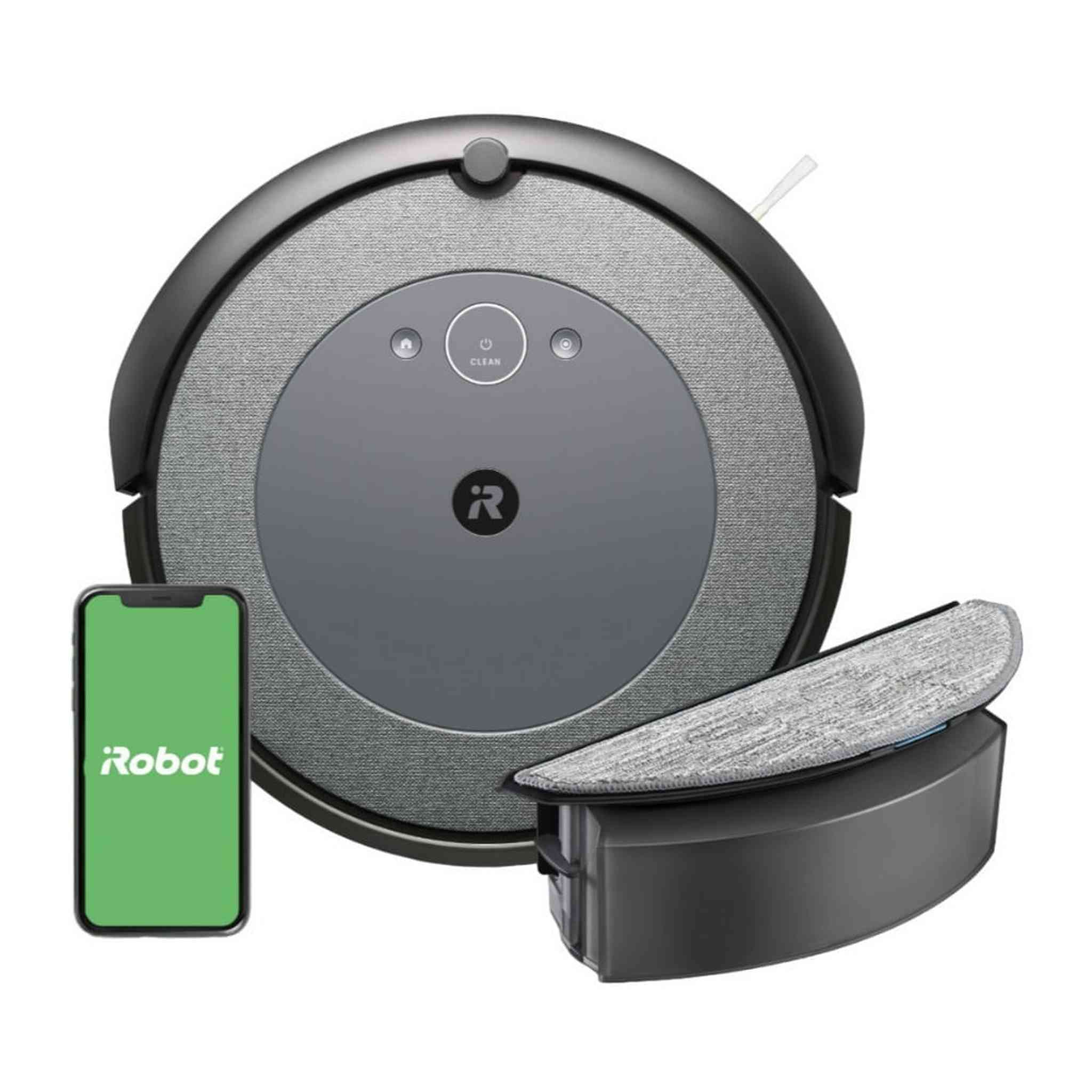 iRobot Roomba Combo i5+ Self-Emptying Robot Vacuum and Mop, Clean by Room with Smart Mapping, Empties Itself for Up to 60 Days, Works with Alexa, Personalized Cleaning OS iRobot