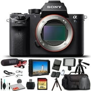 Sony Alpha a7S II Mirrorless Camera ILCE7SM2/B With Soft Bag, Tripod, Additional Battery, Rode Mic, LED Light, 64GB Memory Card, Sling Soft Bag, Card Reader , Plus Essential Accessories Sony