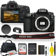 Canon EOS 90D DSLR Camera With Padded Case, Memory Card, and More - Starter Bundle Set Canon